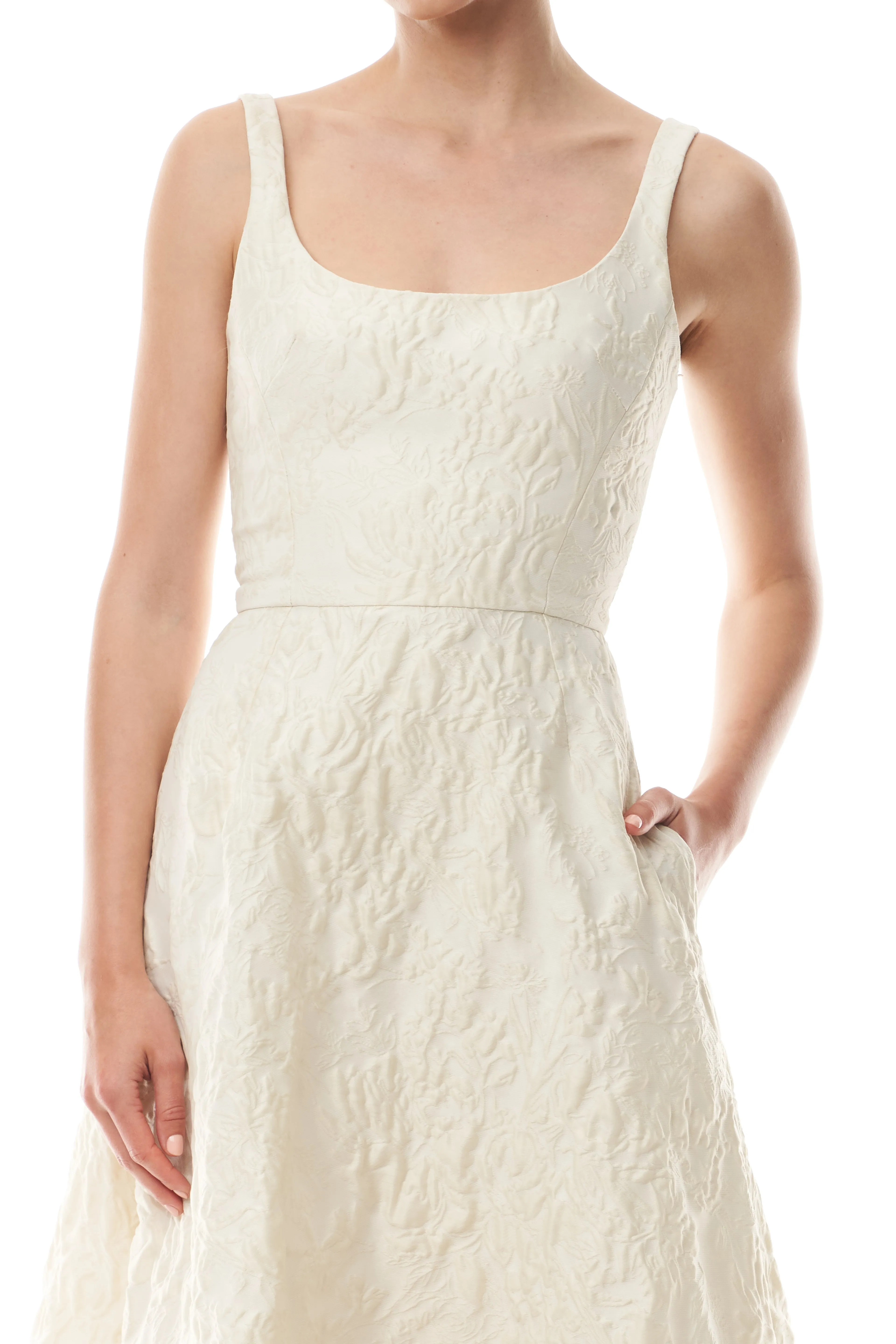 Scoop Neck A-Line Dress sold by Monique Lhuillier product image thumbnail 2