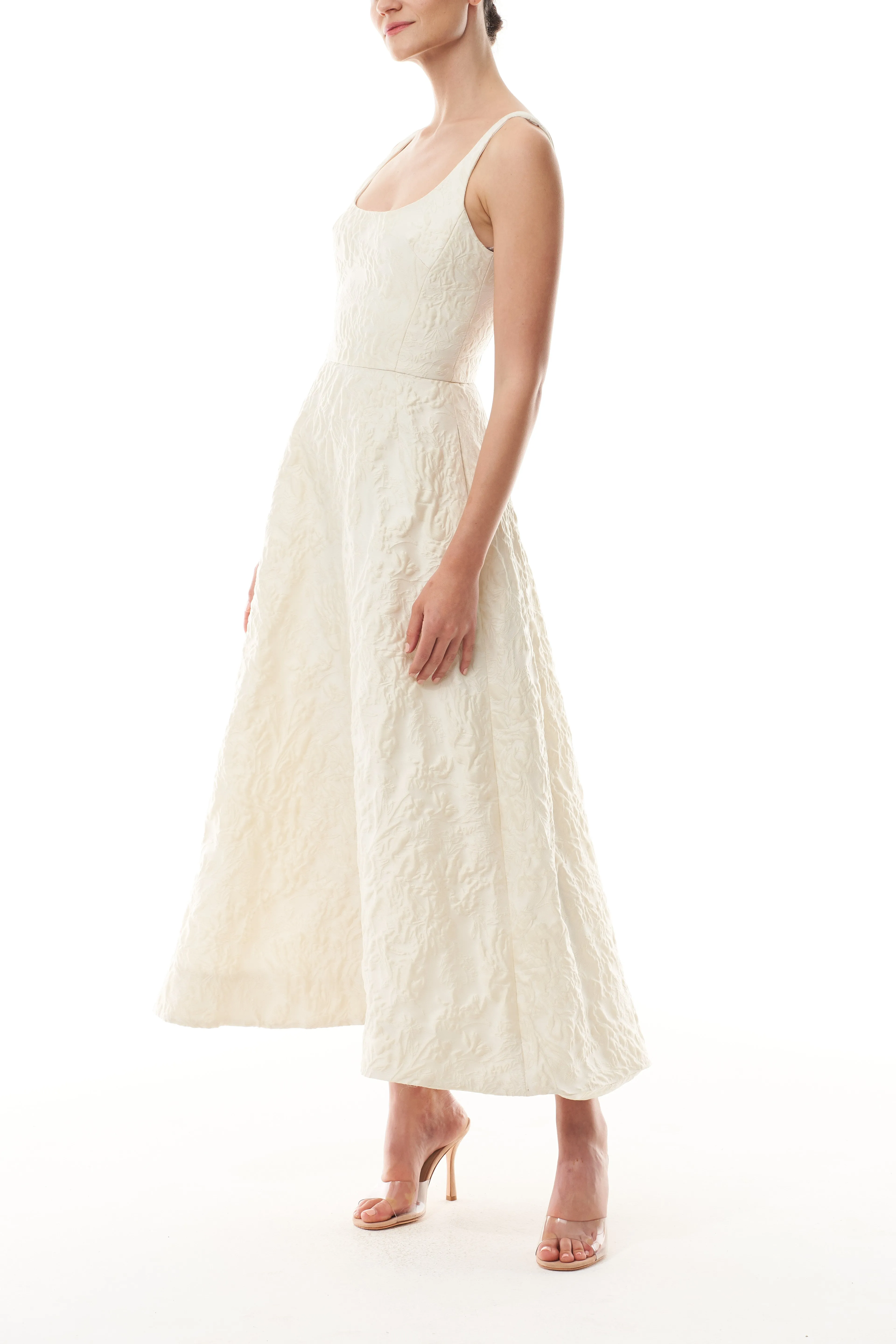 Scoop Neck A-Line Dress sold by Monique Lhuillier product image thumbnail 4