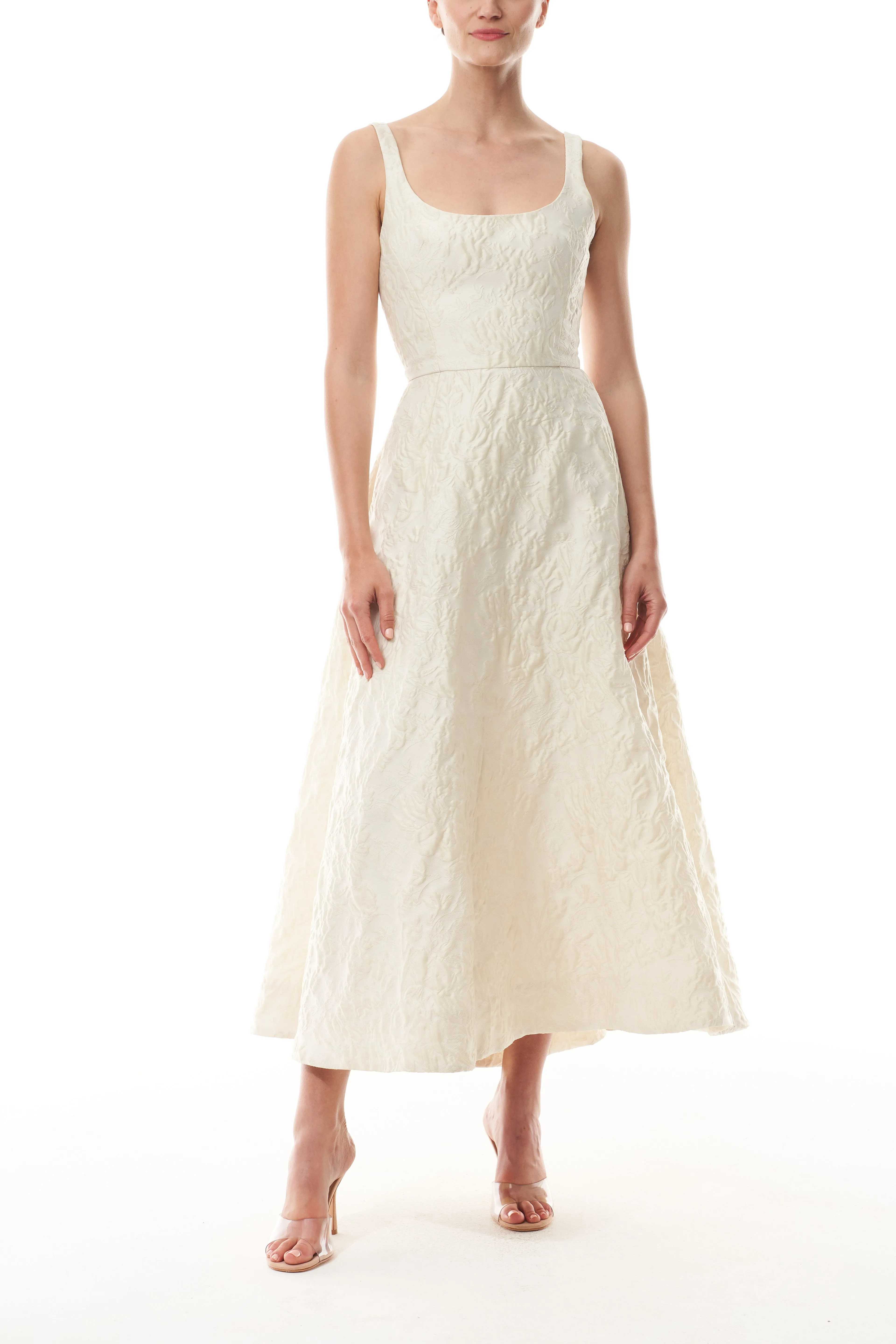 Scoop Neck A-Line Dress sold by Monique Lhuillier