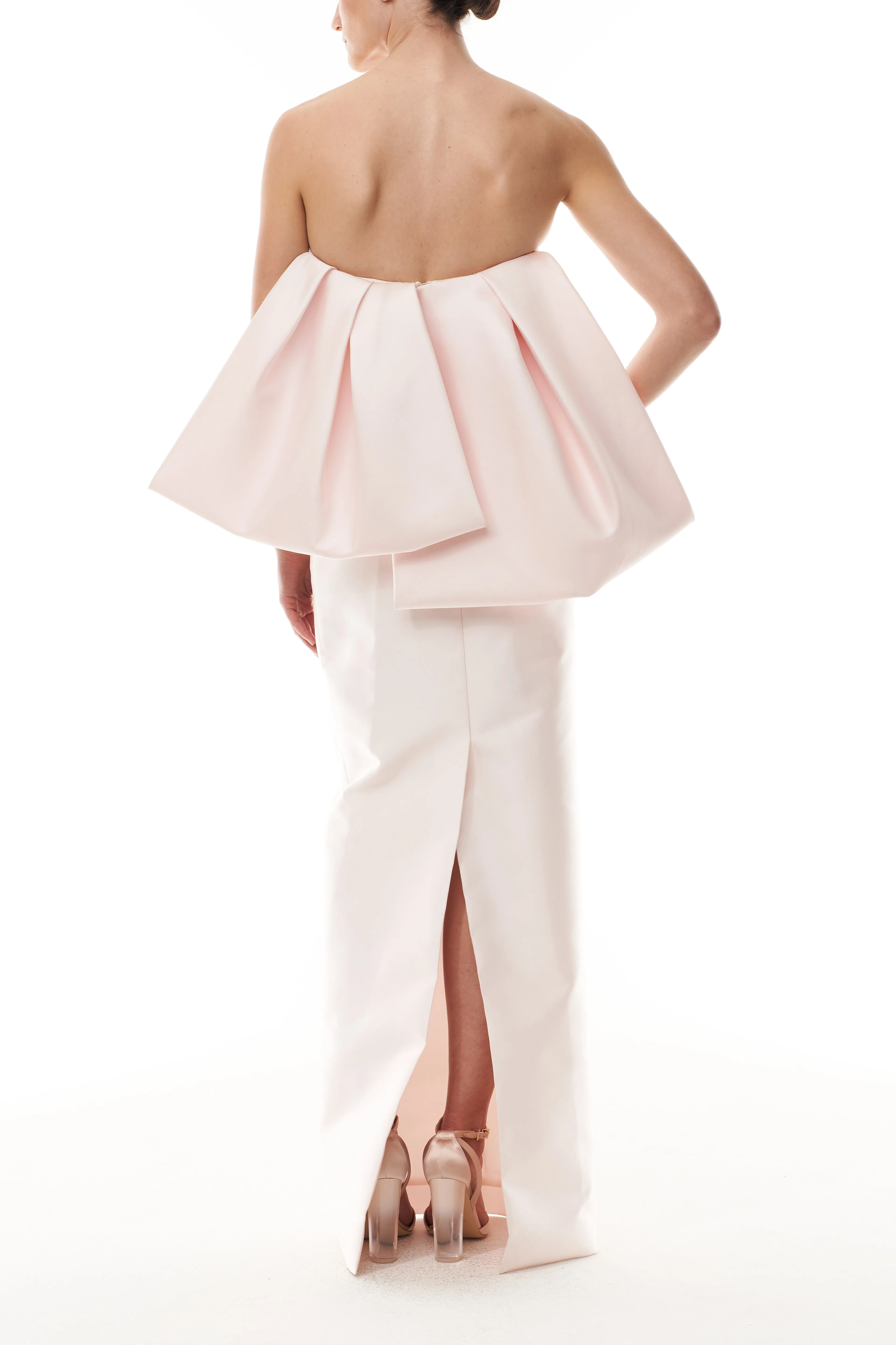 Candy Bow-Draped Column Gown sold by Monique Lhuillier product image thumbnail 2