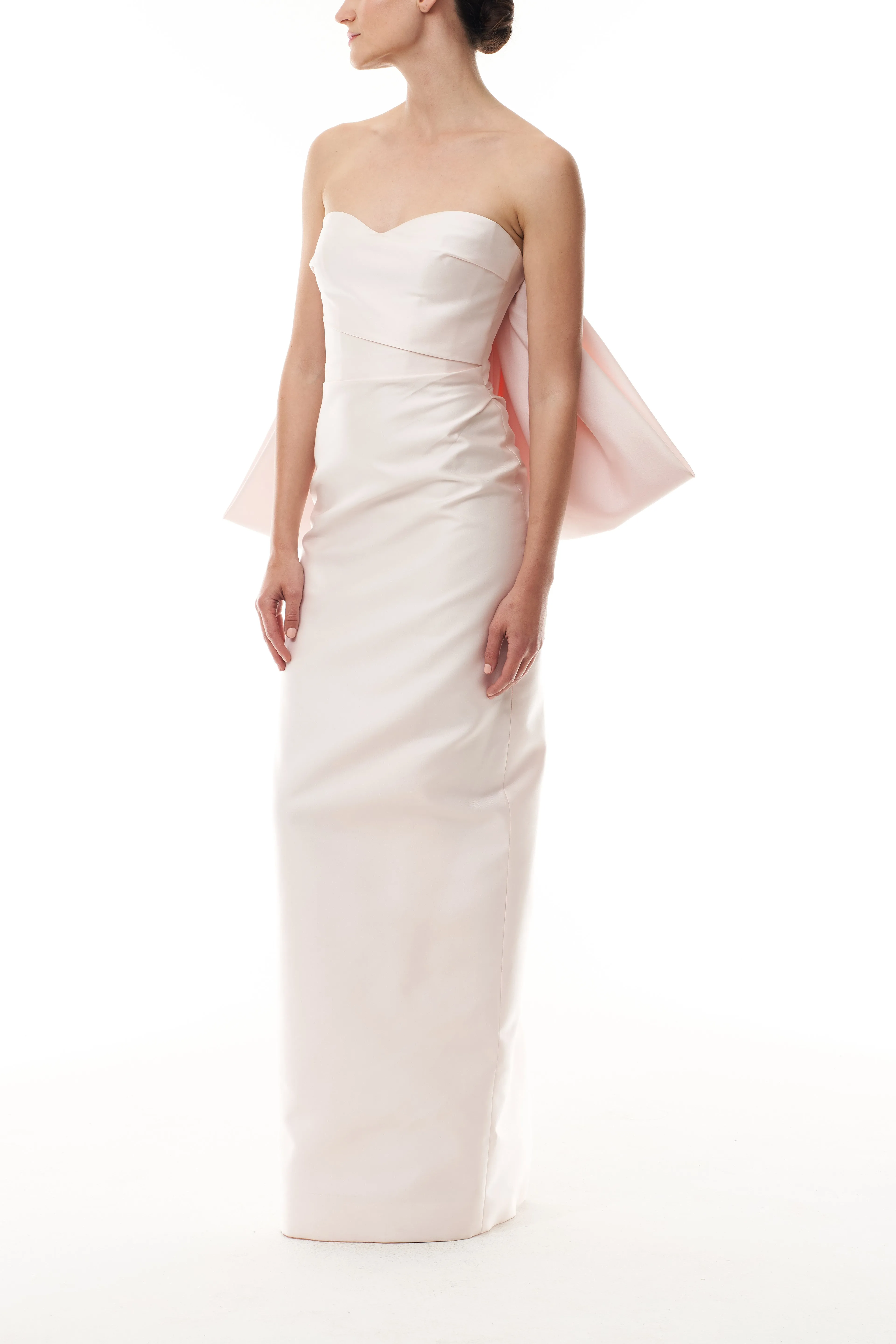 Candy Bow-Draped Column Gown sold by Monique Lhuillier product image thumbnail 3