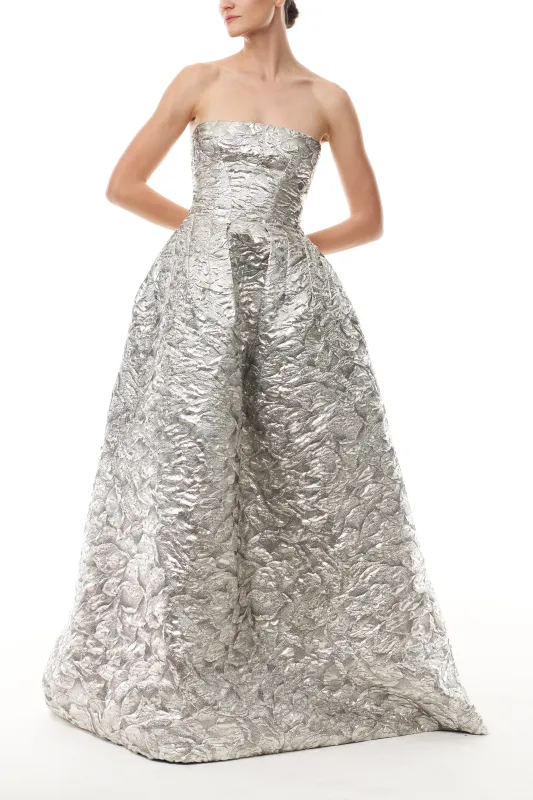 Metallic Jacquard Ballgown sold by Monique Lhuillier