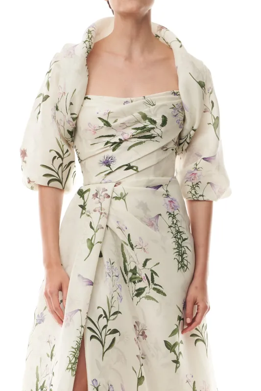 High Neck Gazar Bolero sold by Monique Lhuillier
