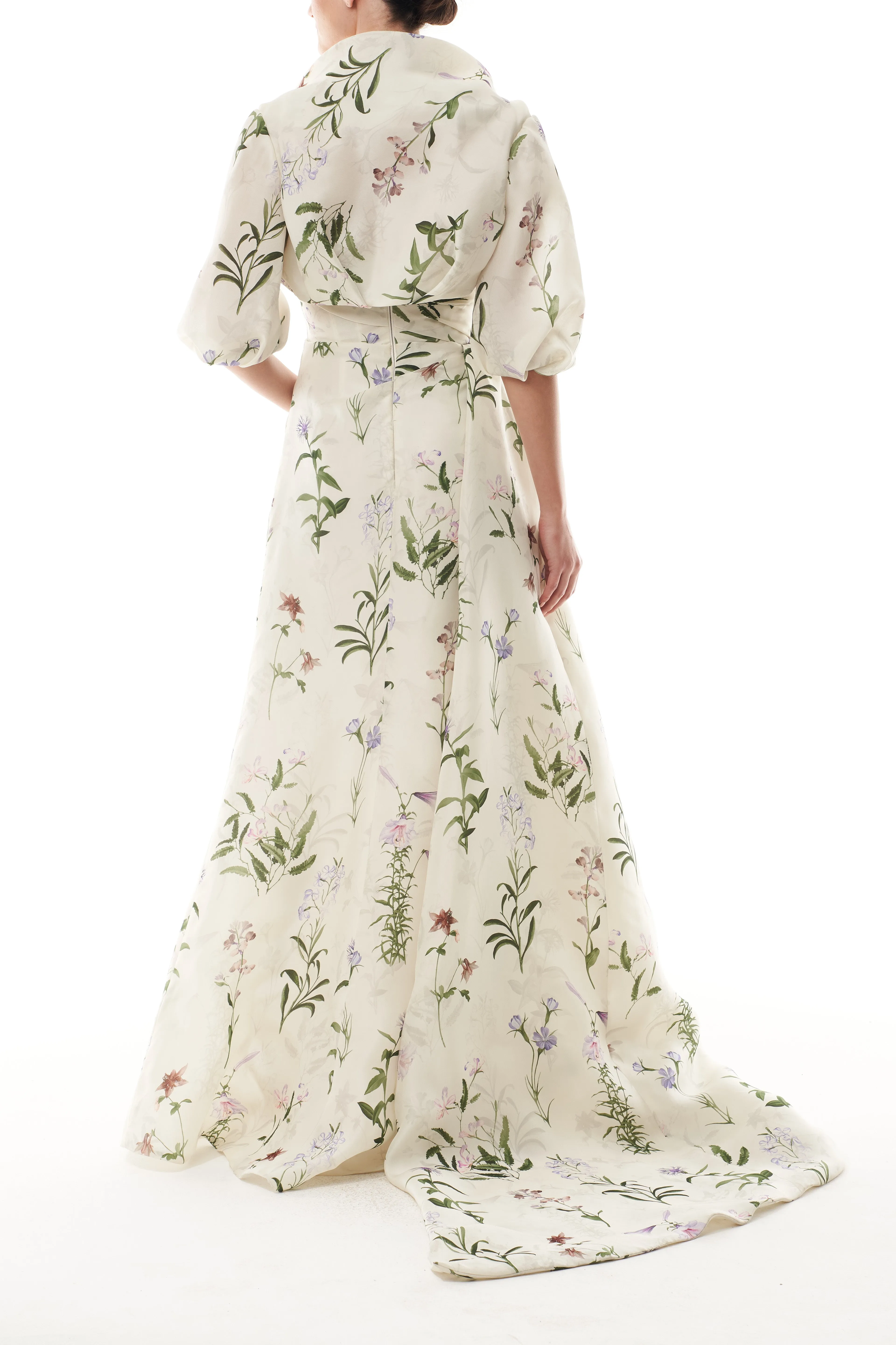 High Neck Gazar Bolero sold by Monique Lhuillier product image thumbnail 5