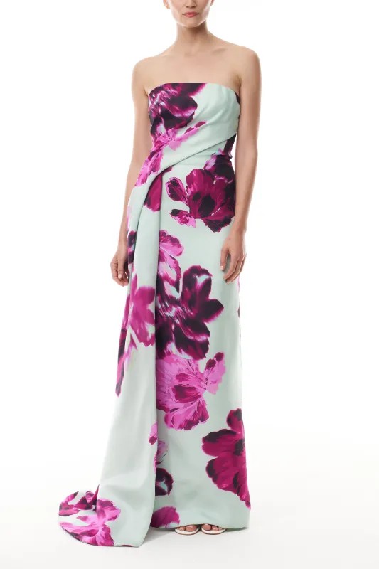 Electric Floral Column Gown sold by Monique Lhuillier