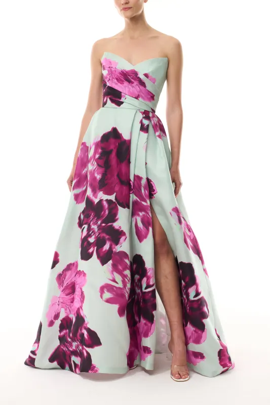 Electric Floral Ballgown sold by Monique Lhuillier