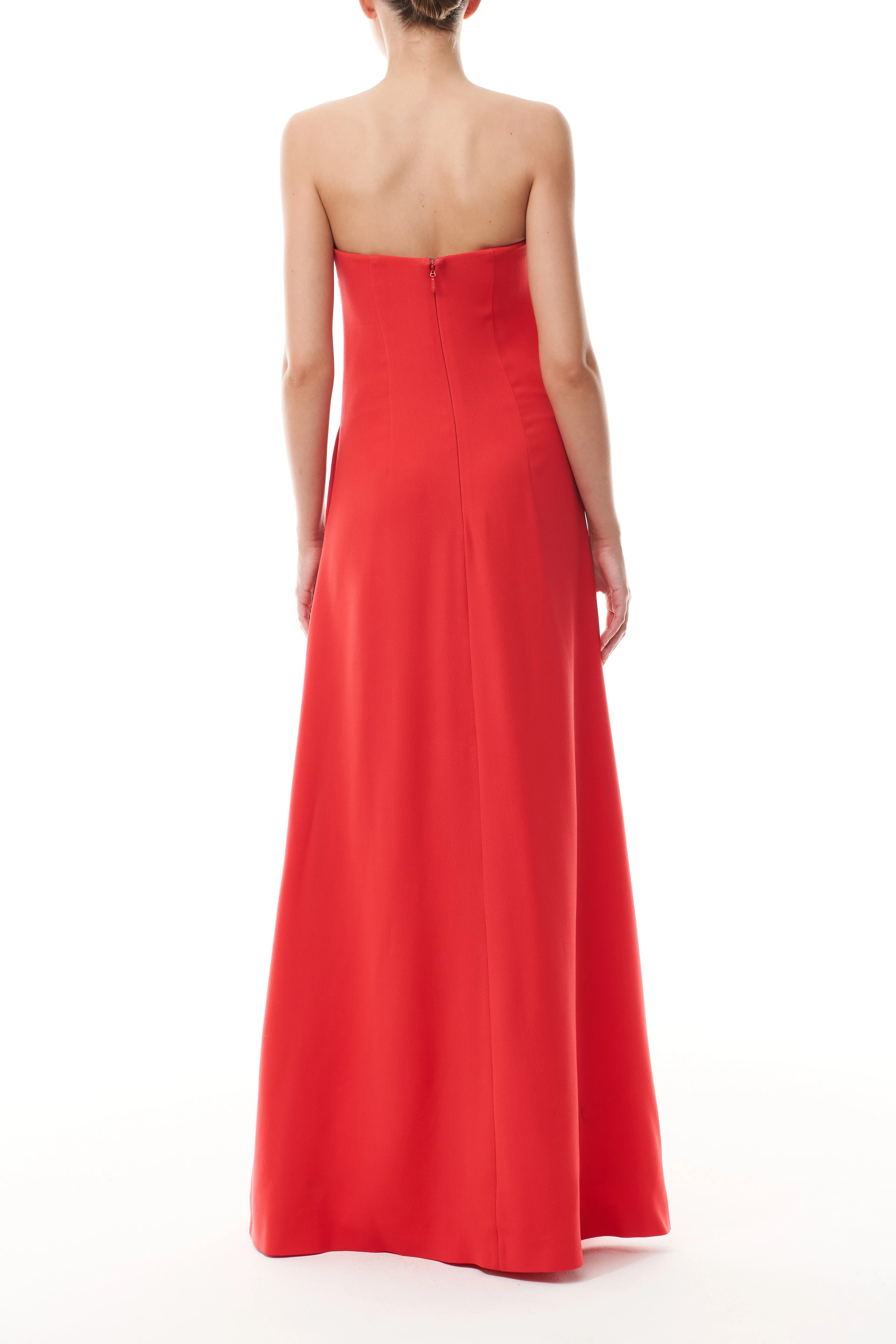 Vermillion Strapless A-Line Gown sold by Monique Lhuillier product image thumbnail 5