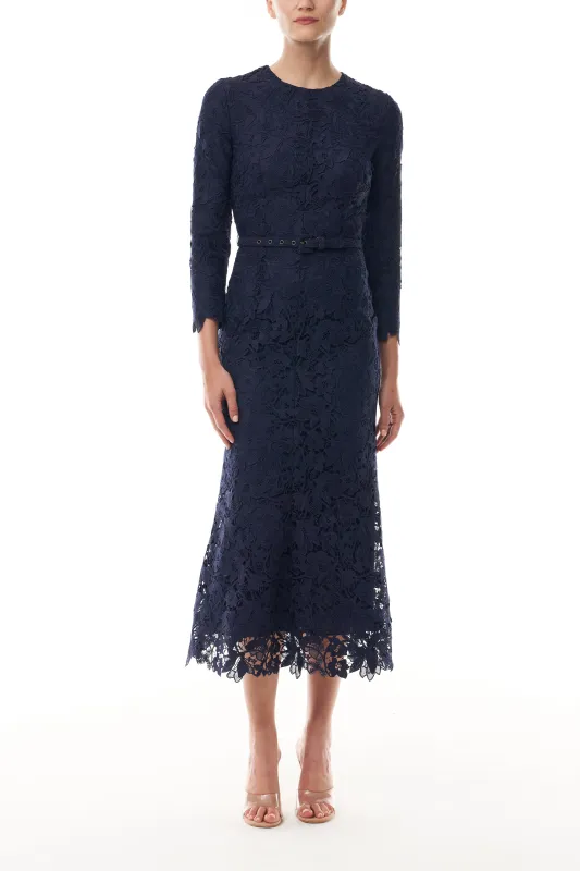 Ocean Lace Long Sleeve Dress sold by Monique Lhuillier