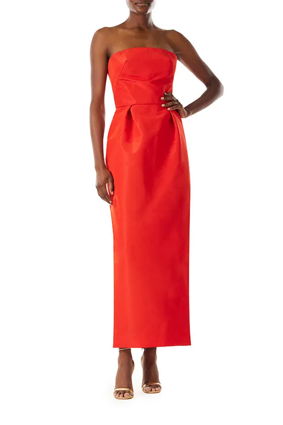 Tea Length Faille Cocktail Dress sold by Monique Lhuillier