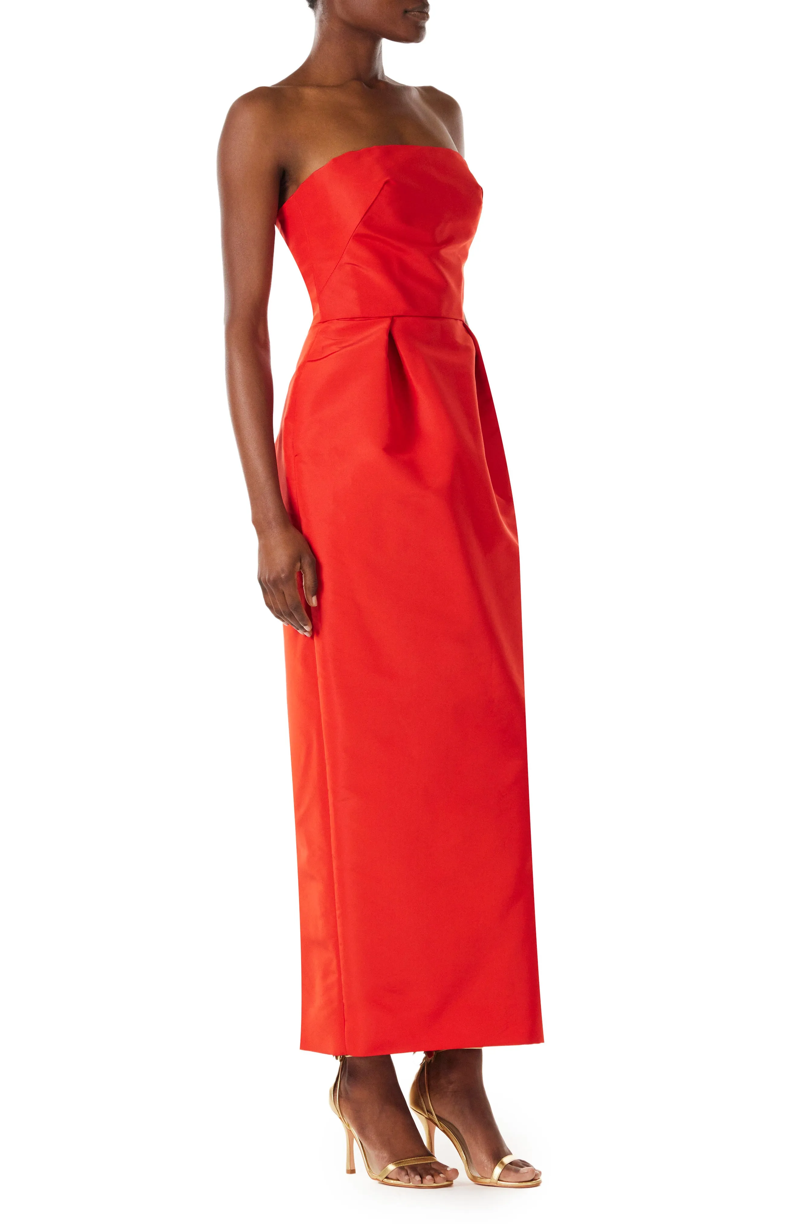 Tea Length Faille Cocktail Dress sold by Monique Lhuillier product image thumbnail 2