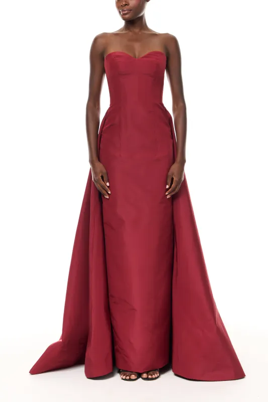 Strapless Column Gown With Train sold by Monique Lhuillier