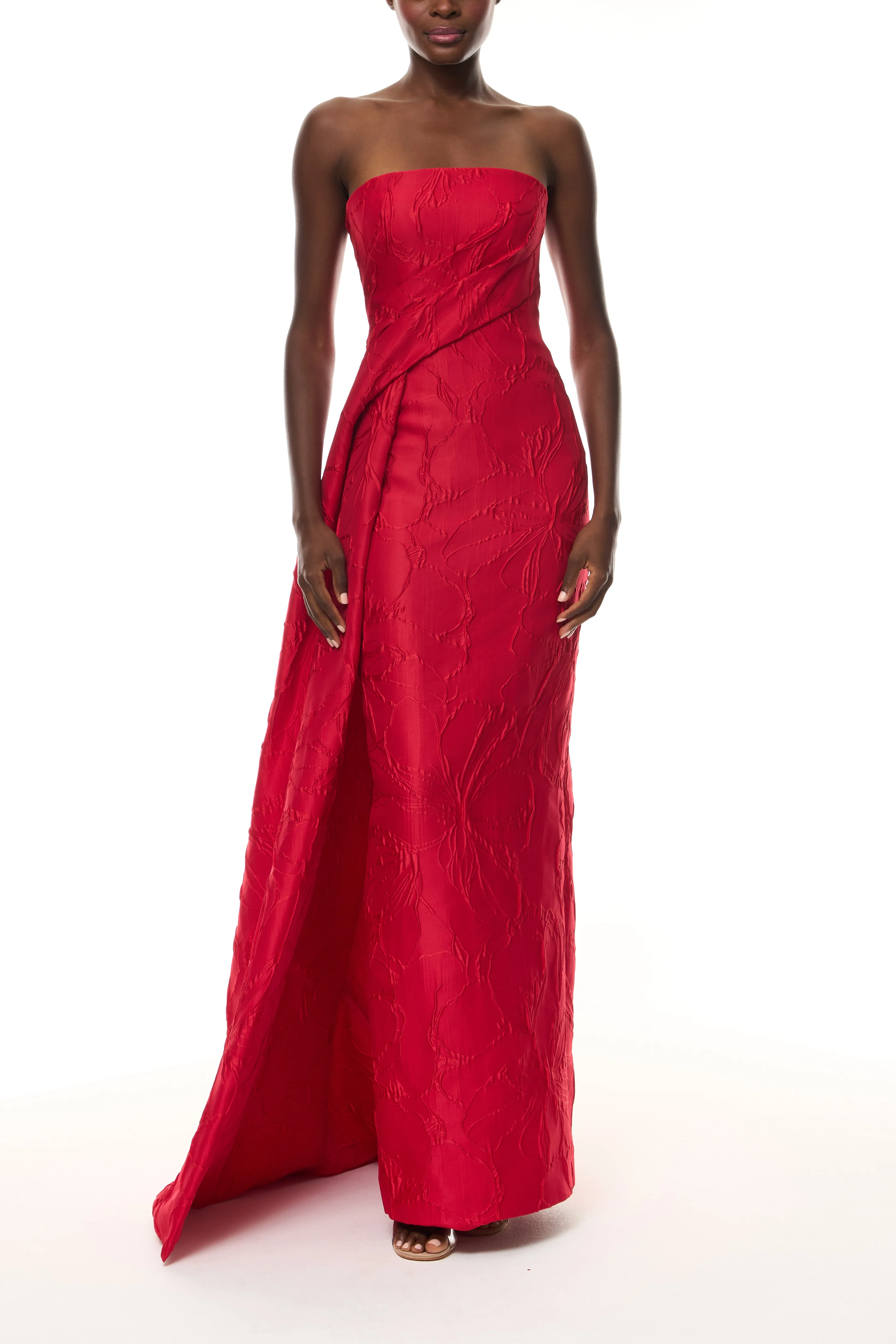 Poppy Jacquard Column Gown sold by Monique Lhuillier