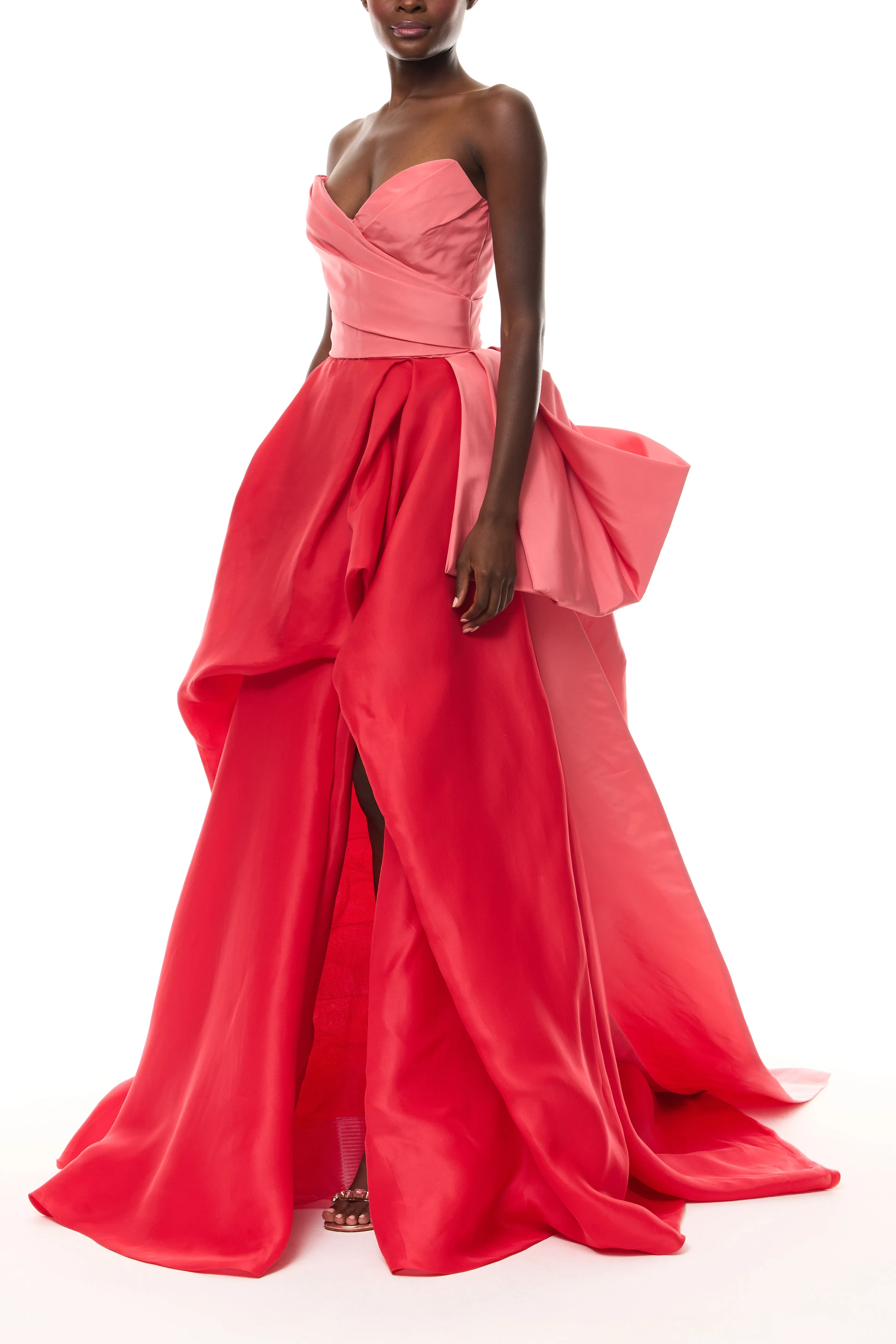 Draped Ballgown with Tufted Skirt sold by Monique Lhuillier product image thumbnail 2