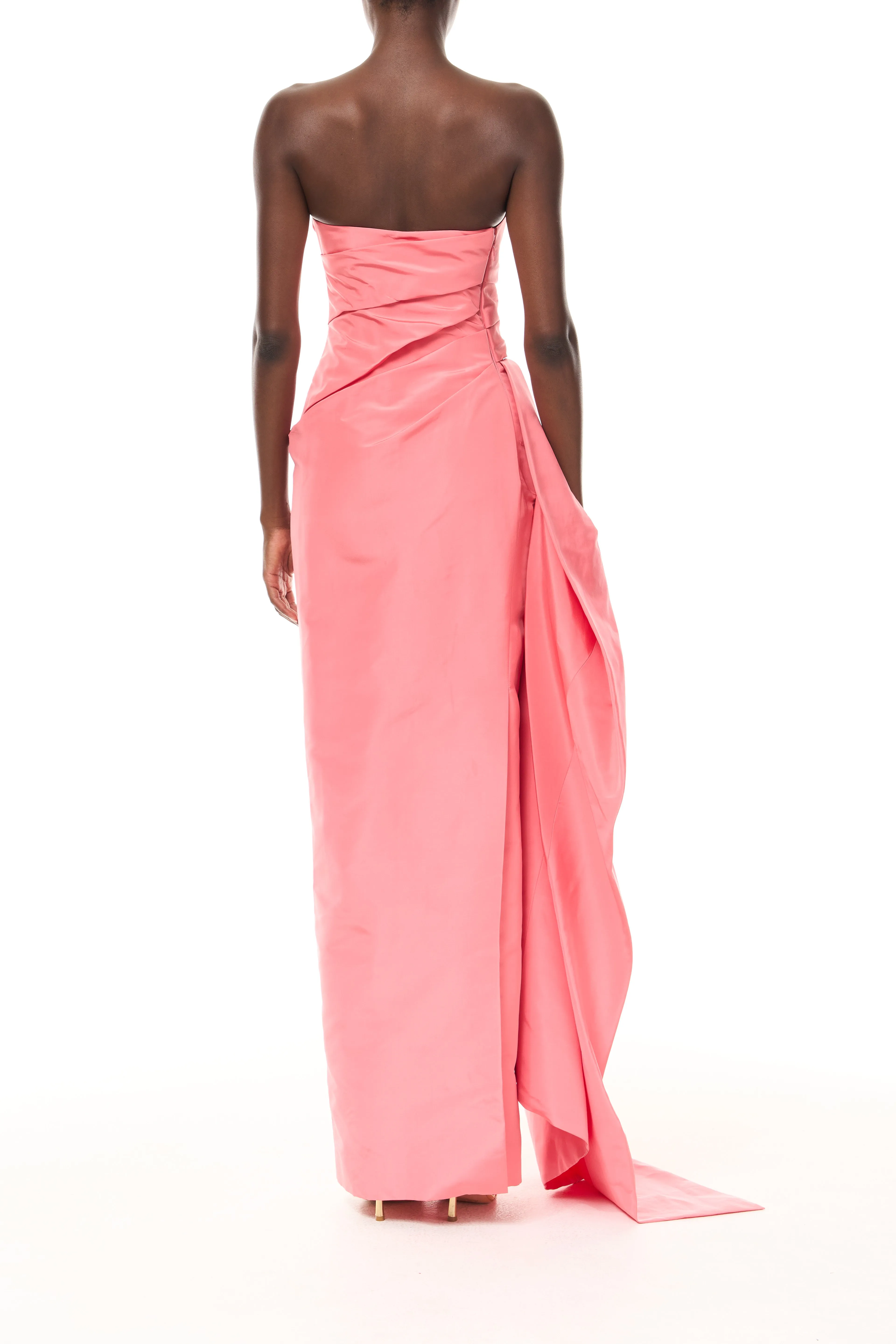 Plumeria Draped Column Gown sold by Monique Lhuillier product image thumbnail 5
