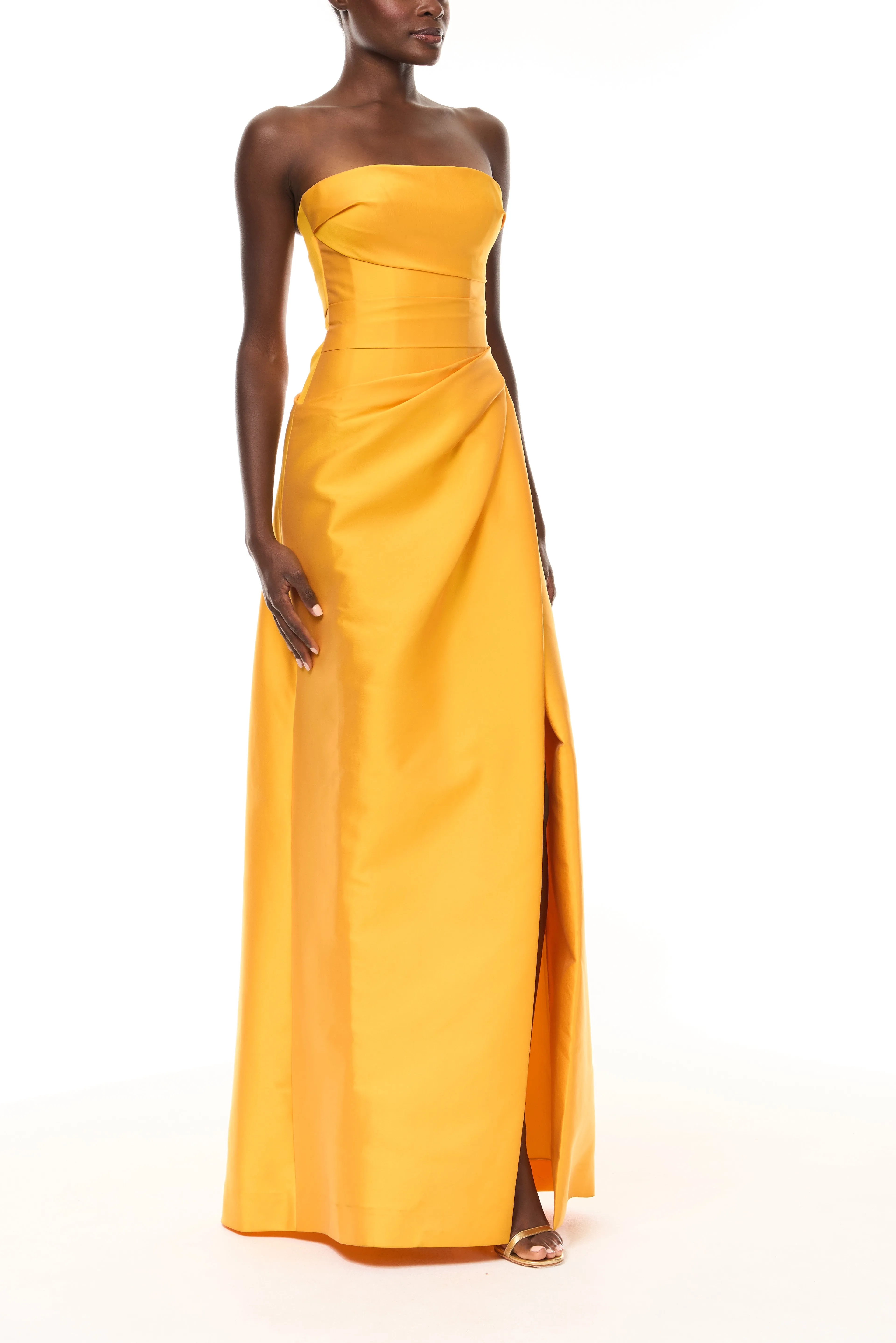 Mango Mikado Gown with Slit sold by Monique Lhuillier product image thumbnail 4