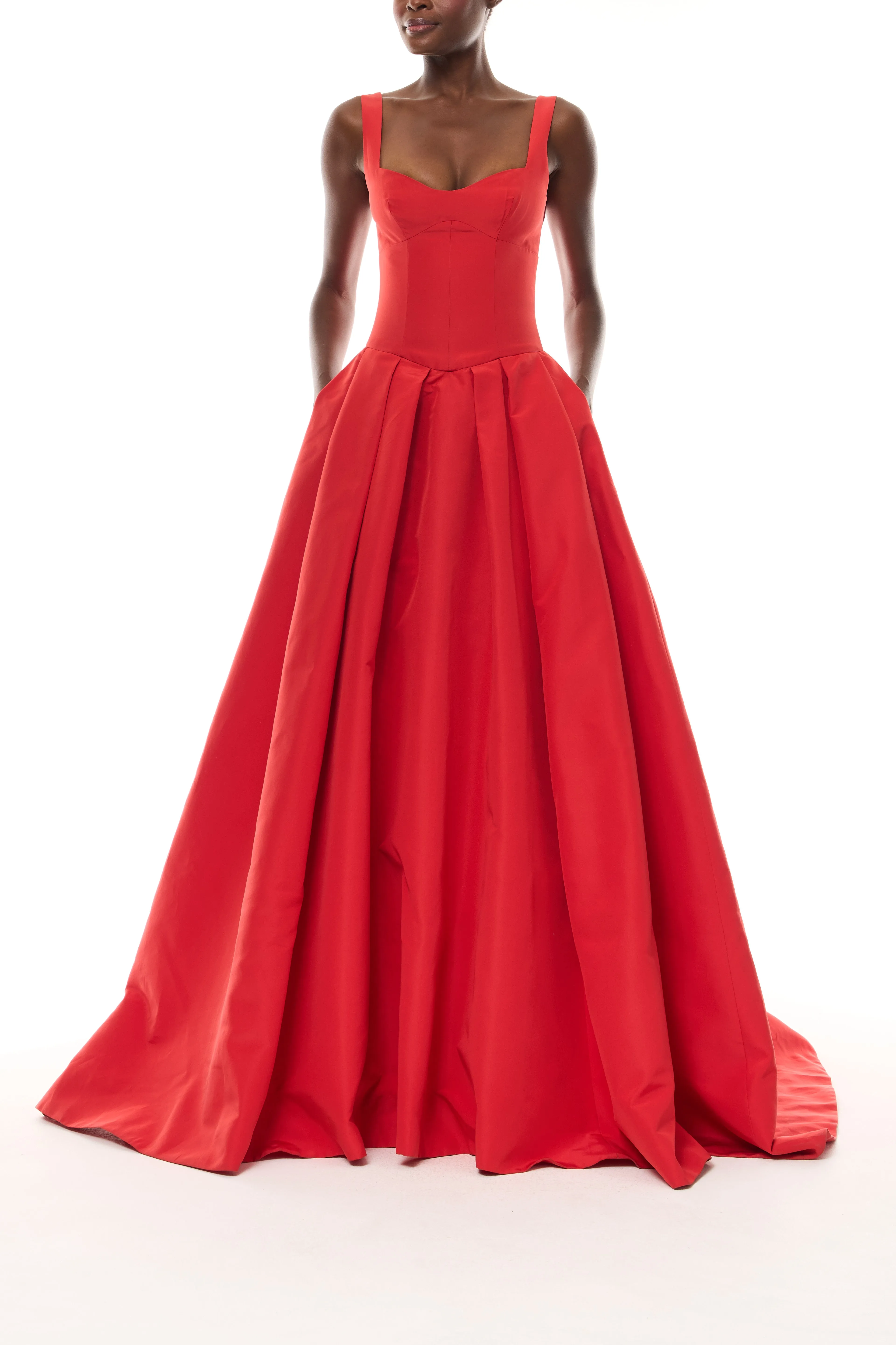 Poppy Basque Waist Ballgown sold by Monique Lhuillier