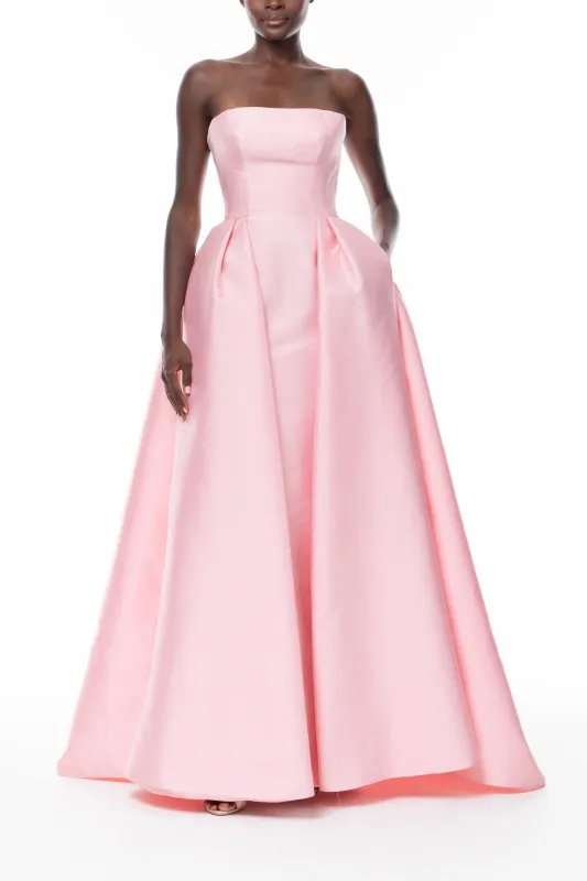 Carnation Strapless Ball Gown made by Monique Lhuillier