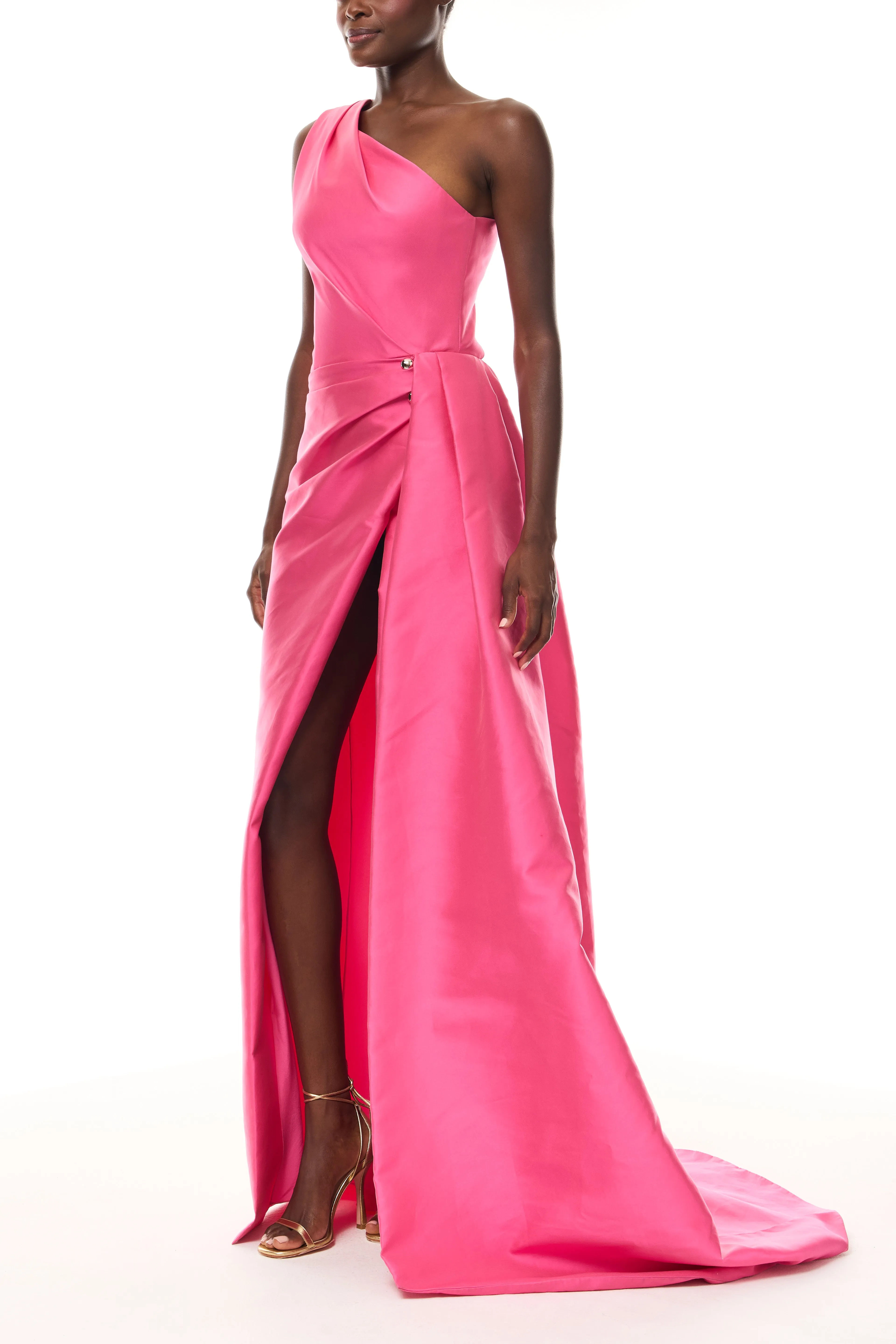One Shoulder Flamingo Gown sold by Monique Lhuillier product image thumbnail 5