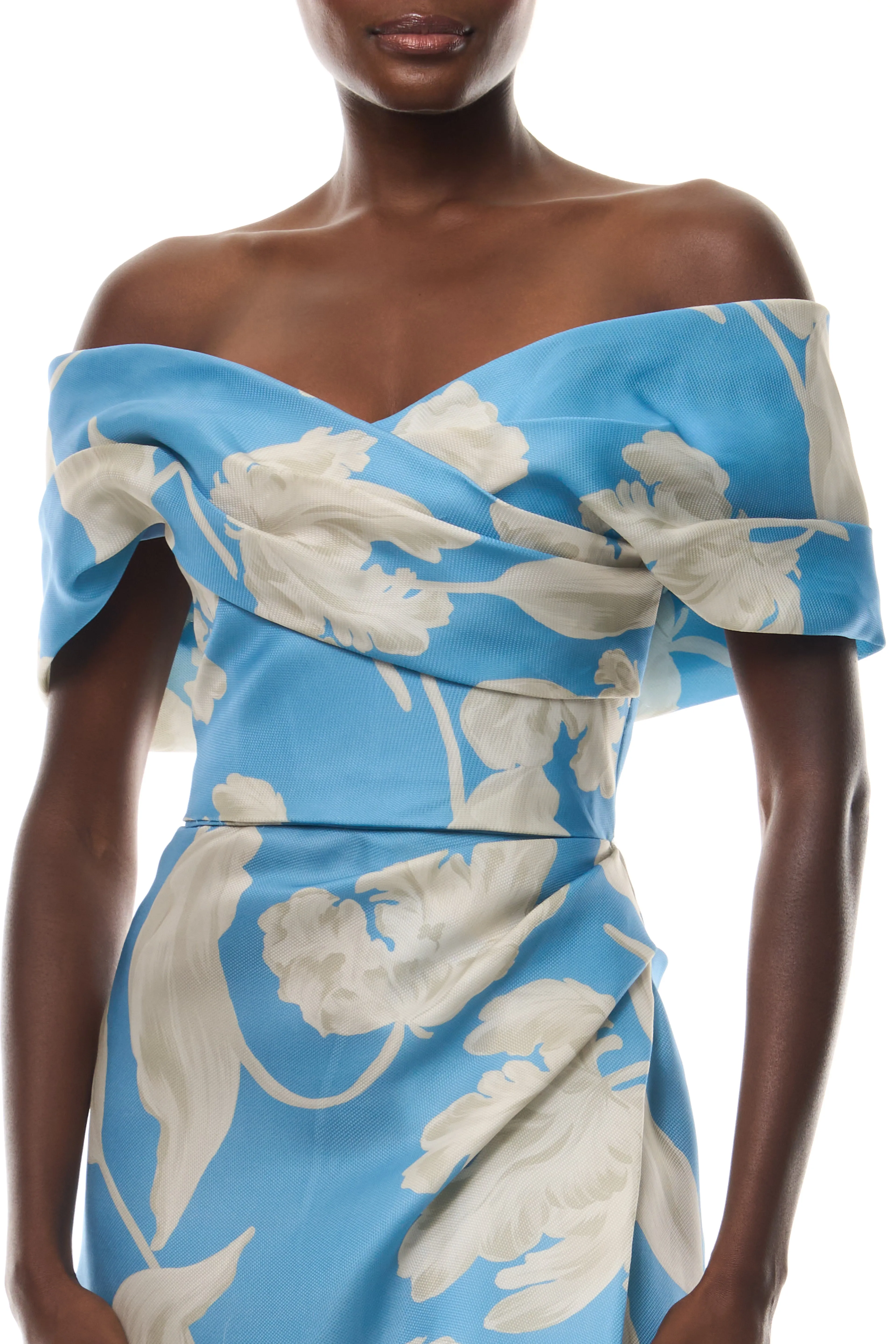 Bluebelle Floral Off-the-Shoulder Gown sold by Monique Lhuillier product image thumbnail 2