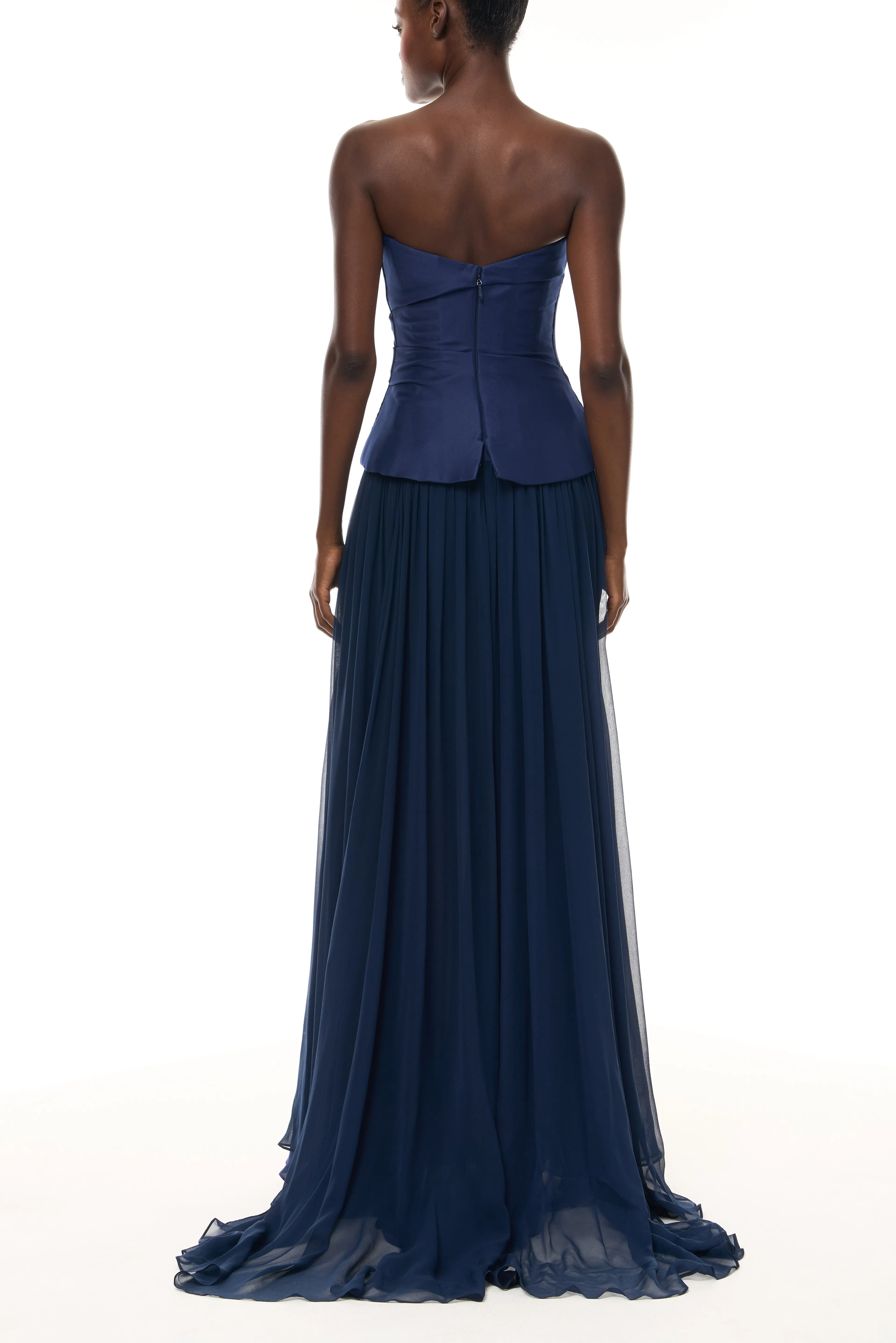 Drop Waist Corset Gown with Shawl sold by Monique Lhuillier product image thumbnail 5