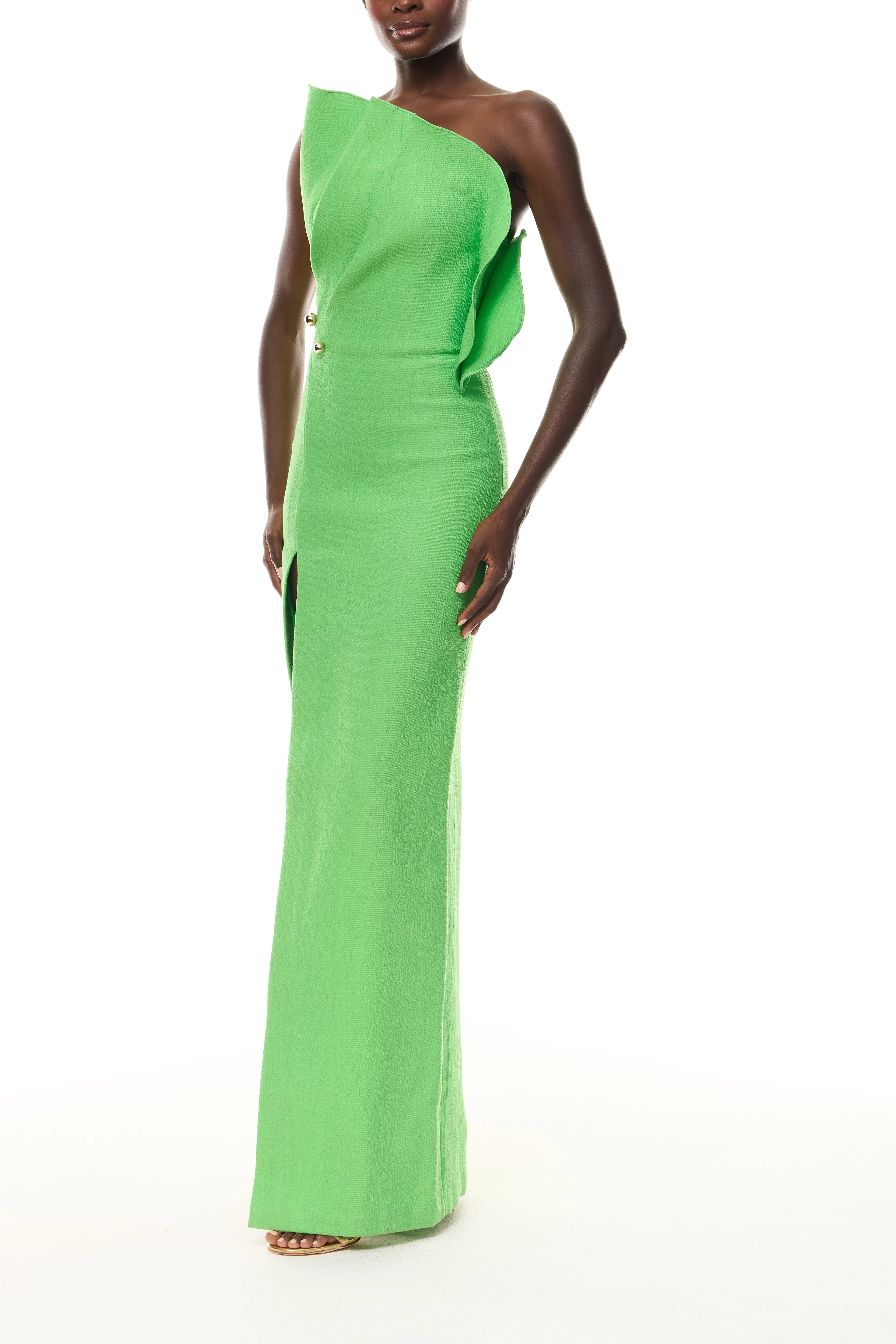 Petal Neckline Column Gown sold by Monique Lhuillier product image thumbnail 5