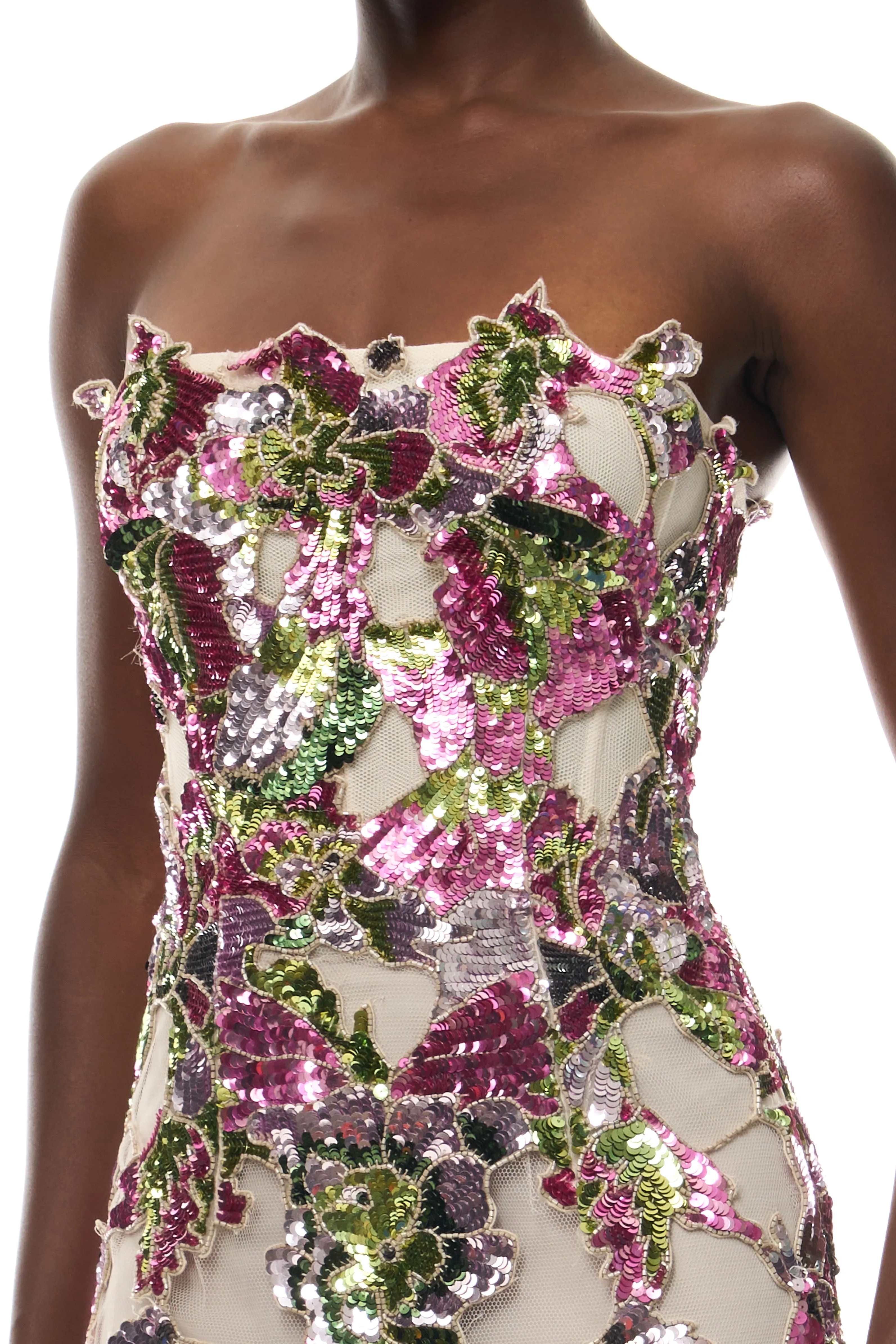 Tulip Sequin Column Gown sold by Monique Lhuillier product image thumbnail 3