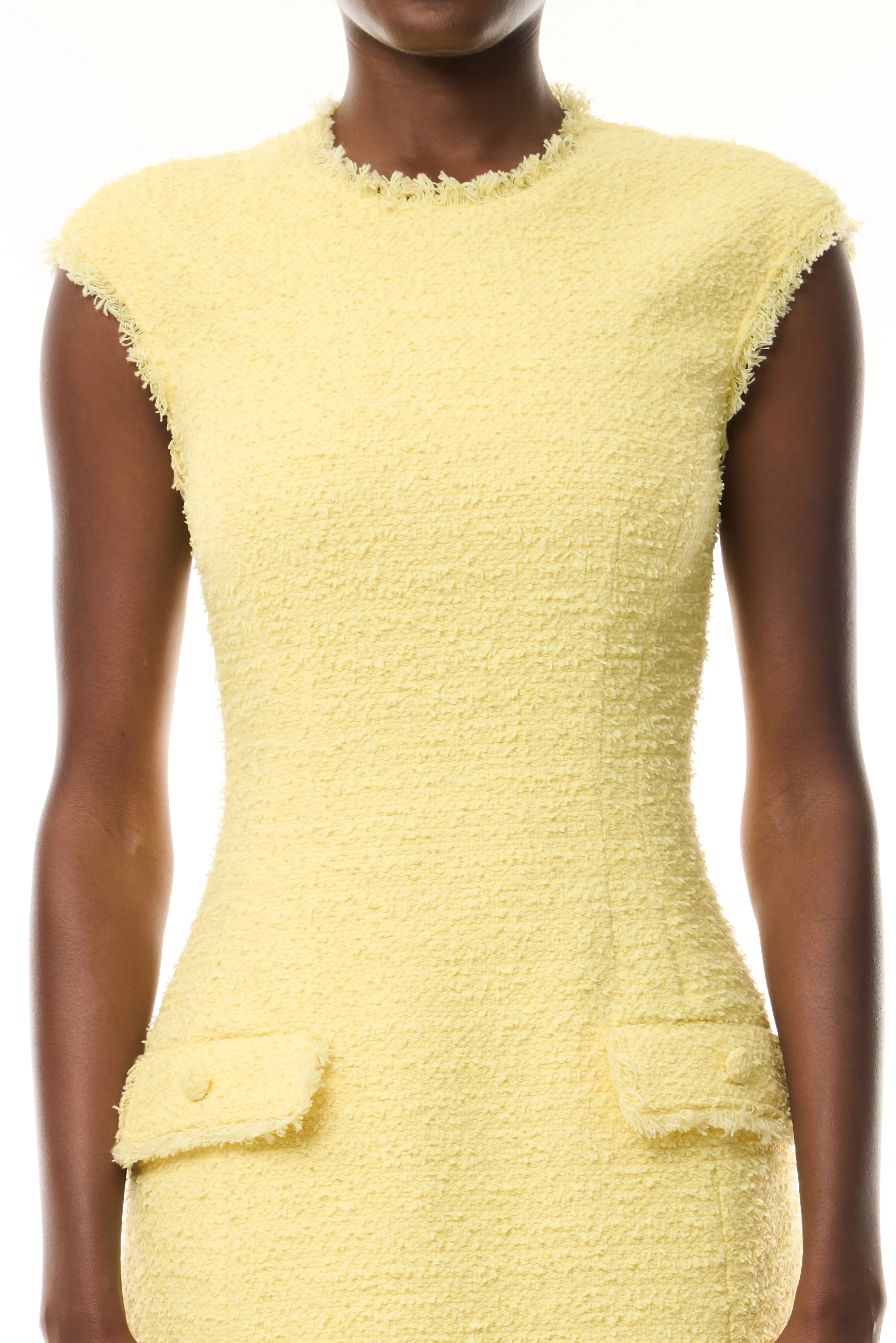 Boucle Mini Dress sold by Monique Lhuillier product image thumbnail 3