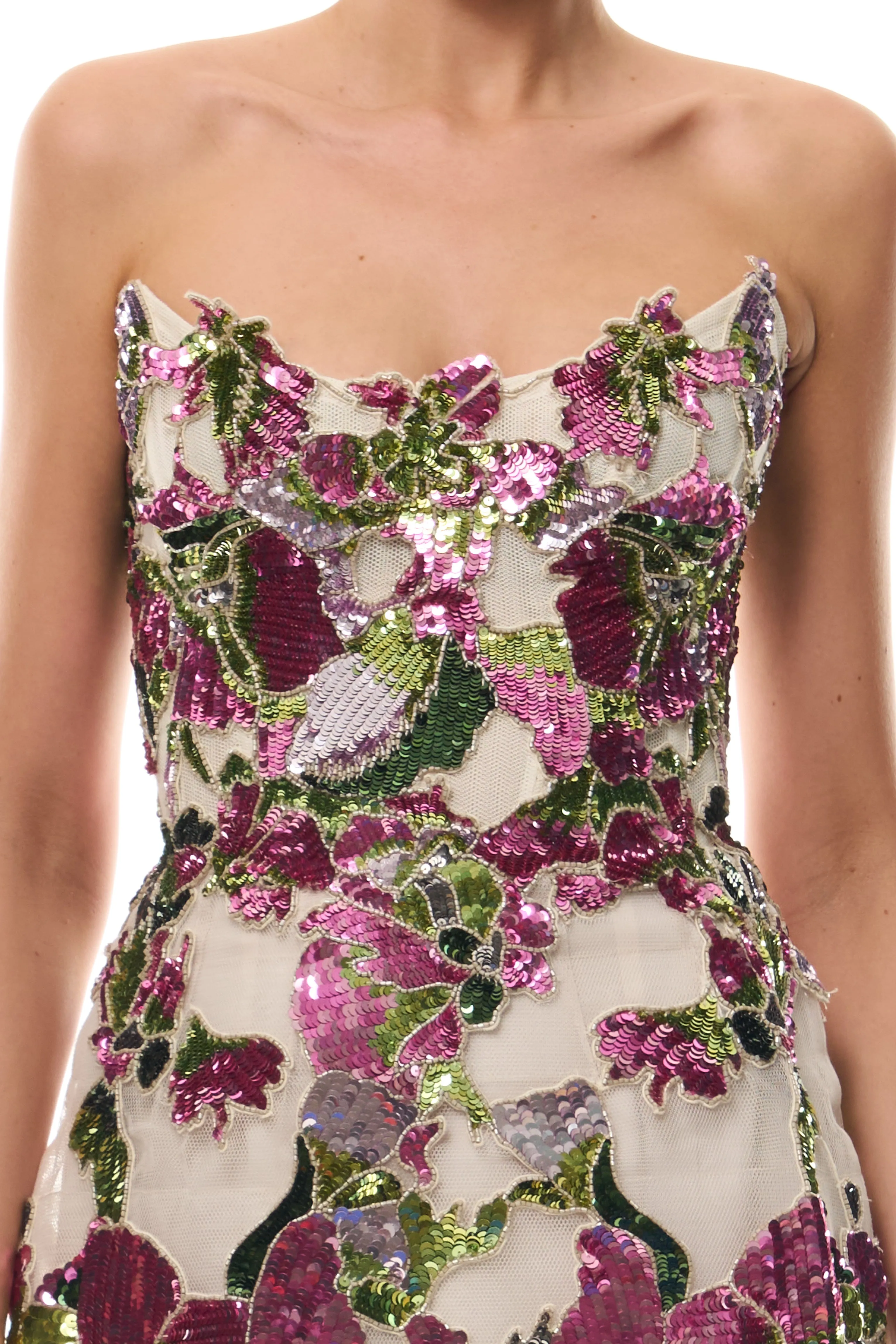 Tulip Sequin Mini Dress sold by Monique Lhuillier product image thumbnail 2