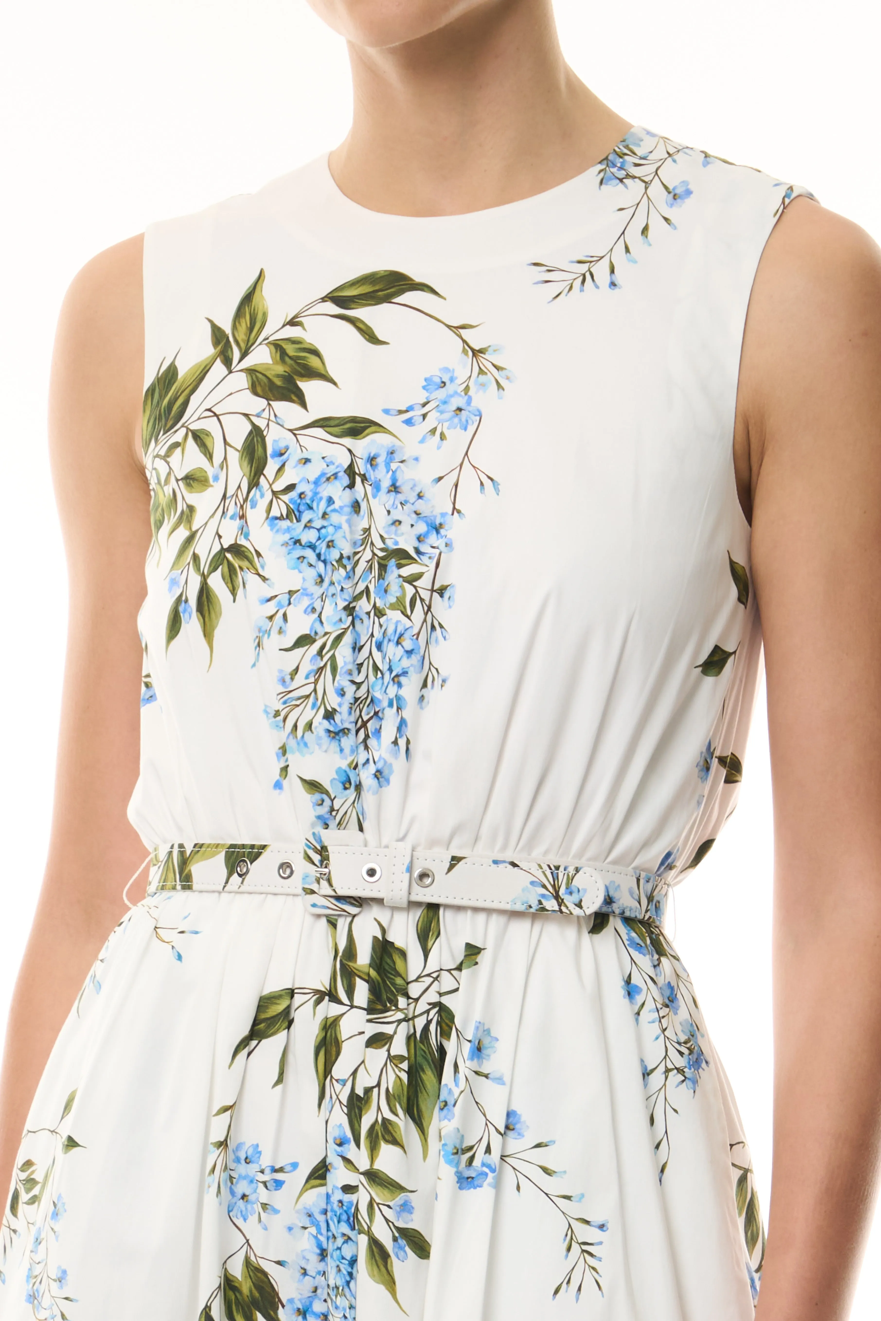 Wisteria Poplin Day Dress sold by Monique Lhuillier product image thumbnail 3
