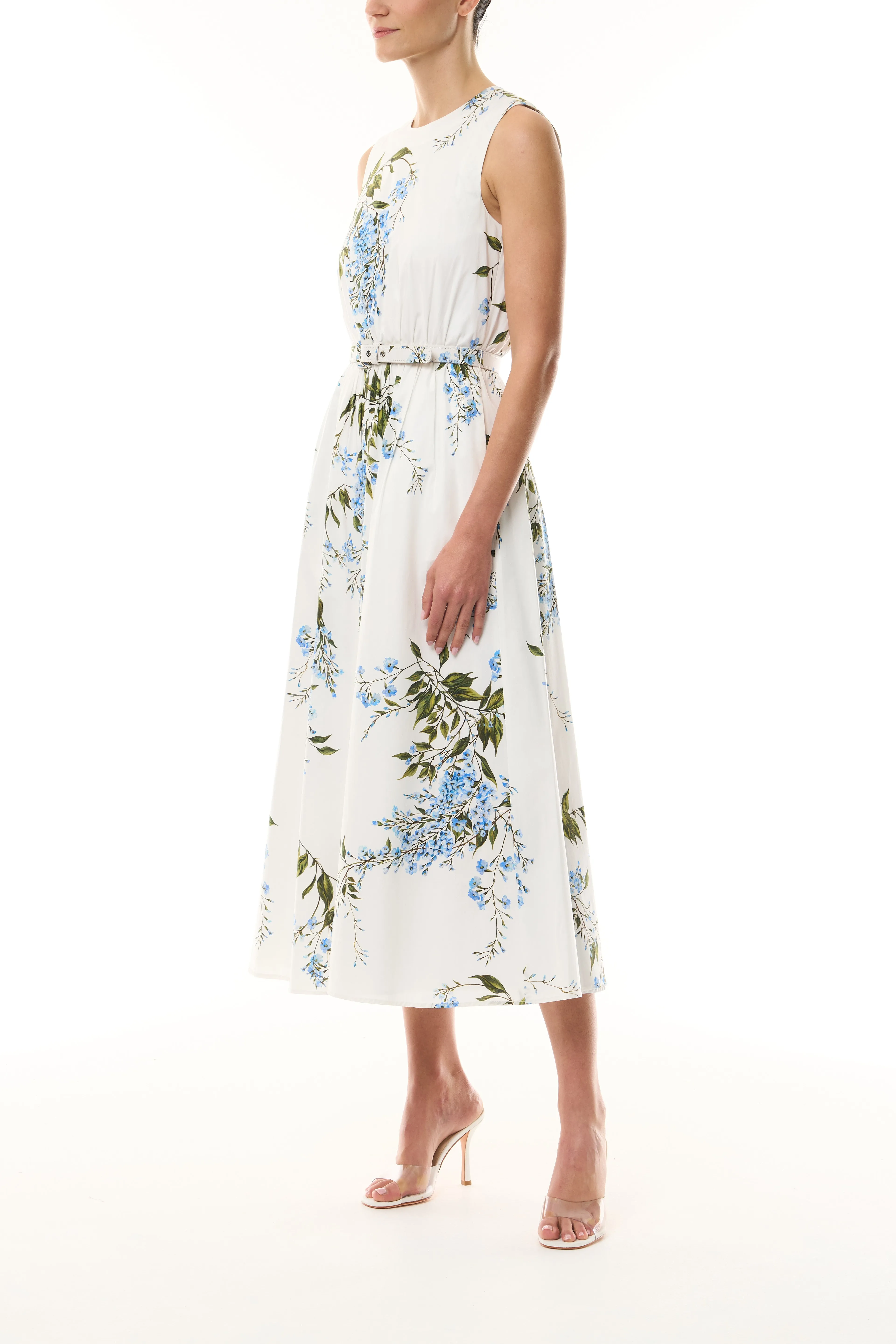 Wisteria Poplin Day Dress sold by Monique Lhuillier product image thumbnail 4