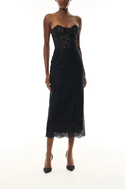 Corseted Lace Cocktail Dress made by Monique Lhuillier