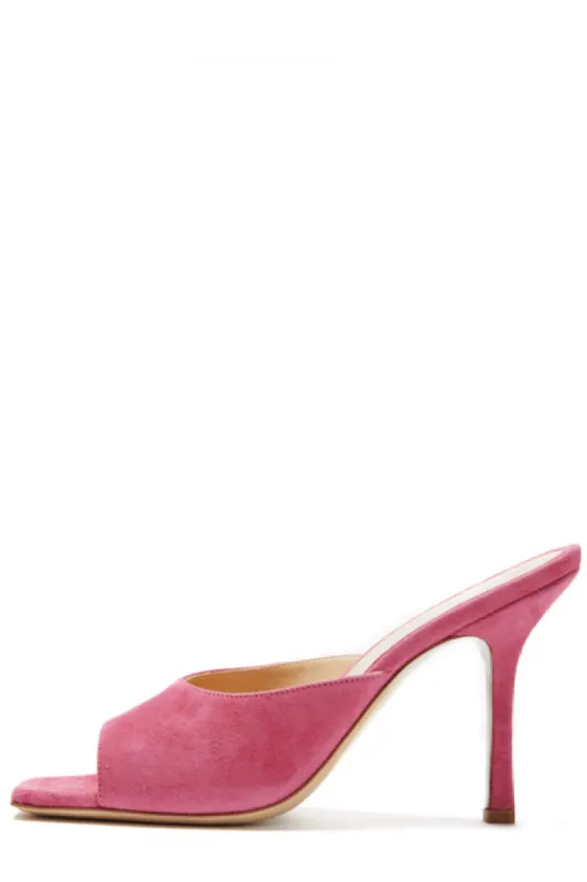 Lexi Suede Mule sold by Monique Lhuillier