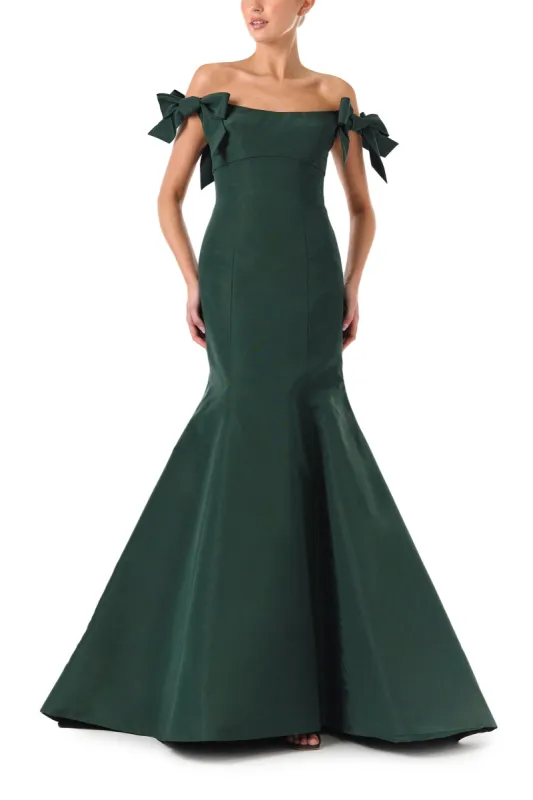 Bow Sleeve Trumpet Gown sold by Monique Lhuillier