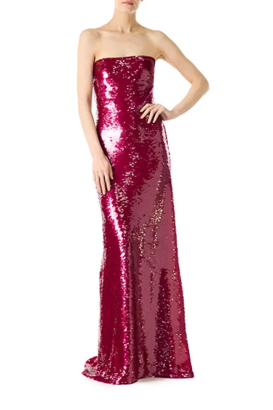 Strapless Sequin Column Gown made by Monique Lhuillier