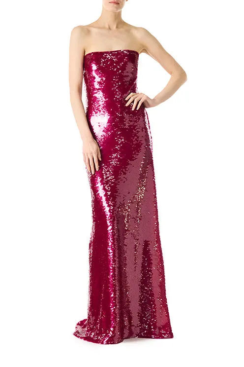 Strapless Sequin Column Gown sold by Monique Lhuillier
