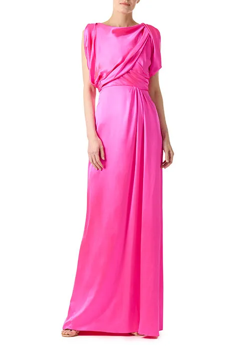 Asymmetrical Draped Gown sold by Monique Lhuillier