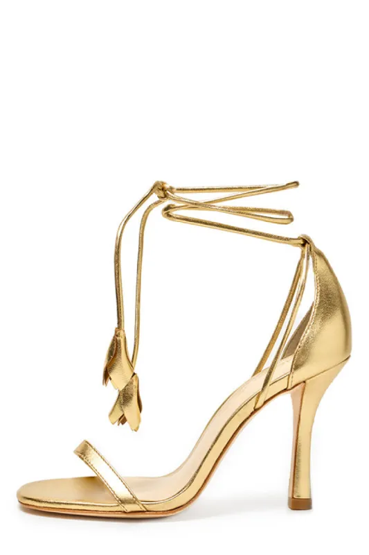 Charlotte Leather Sandal sold by Monique Lhuillier