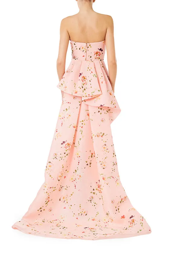 Floral Strapless Column Gown sold by Monique Lhuillier product image thumbnail 5