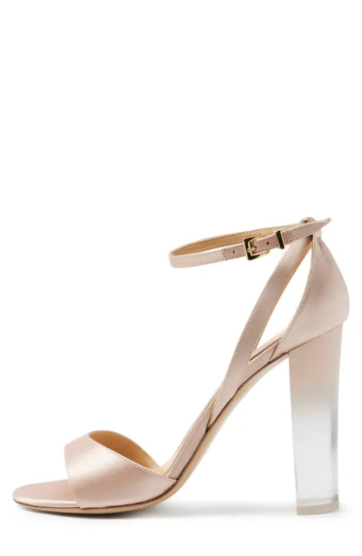 Ava Satin Sandal sold by Monique Lhuillier