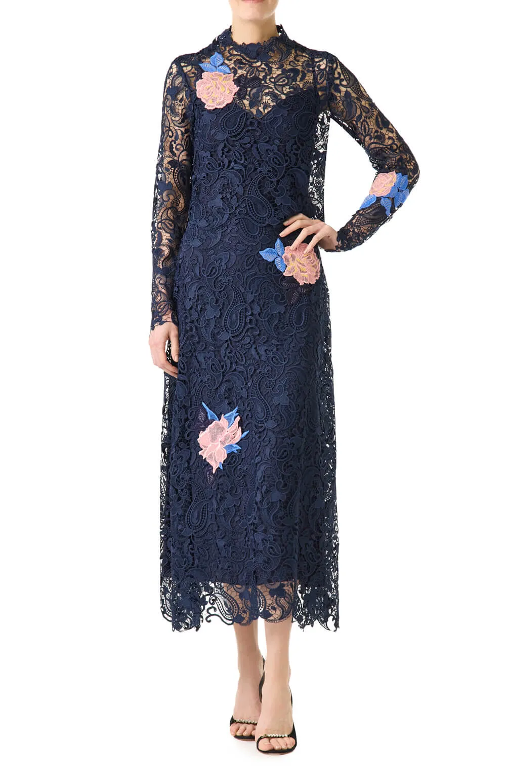 Long Sleeve Lace Blouse sold by Monique Lhuillier product image thumbnail 4