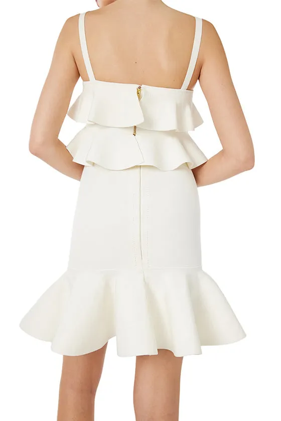 Cropped Ruffle Knit Top sold by Monique Lhuillier product image thumbnail 4