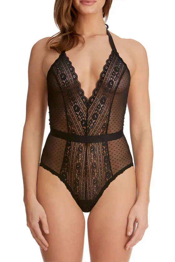 Rendezvous Halter Teddy sold by Monique Lhuillier