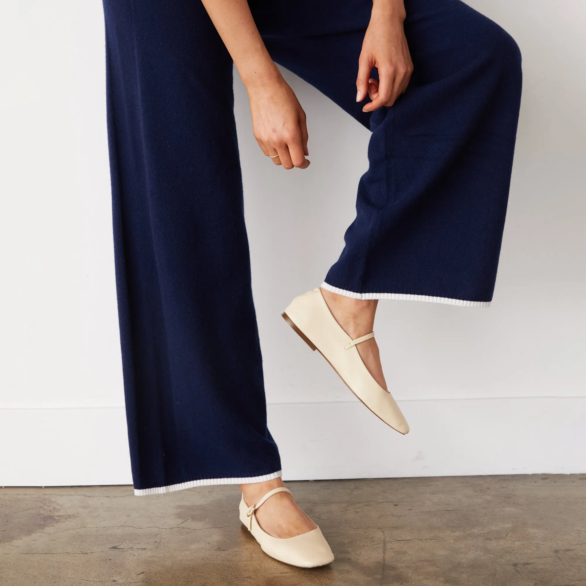 Wool Cashmere Wide Leg Sweat sold by Monrow product image thumbnail 5