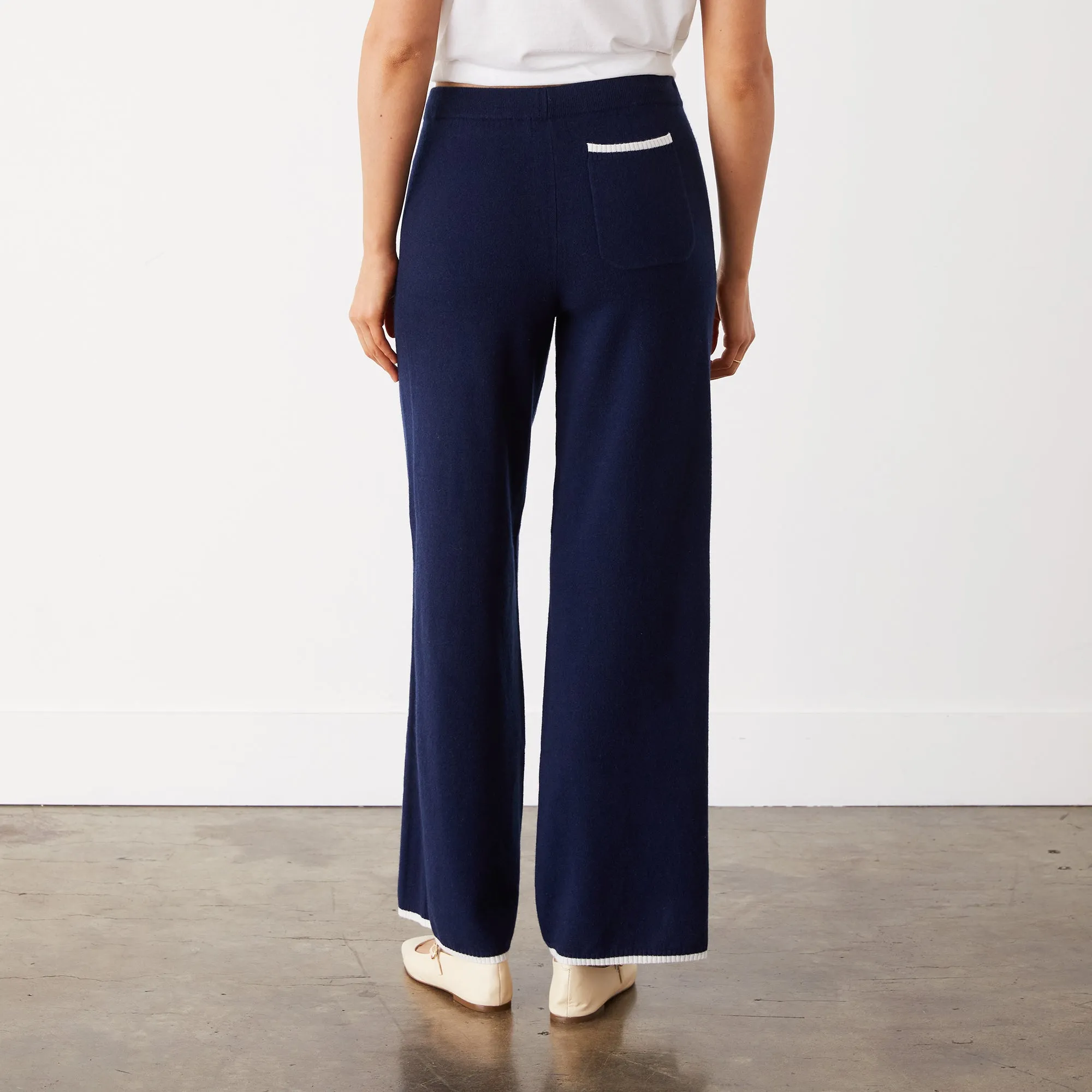 Wool Cashmere Wide Leg Sweat sold by Monrow product image thumbnail 4