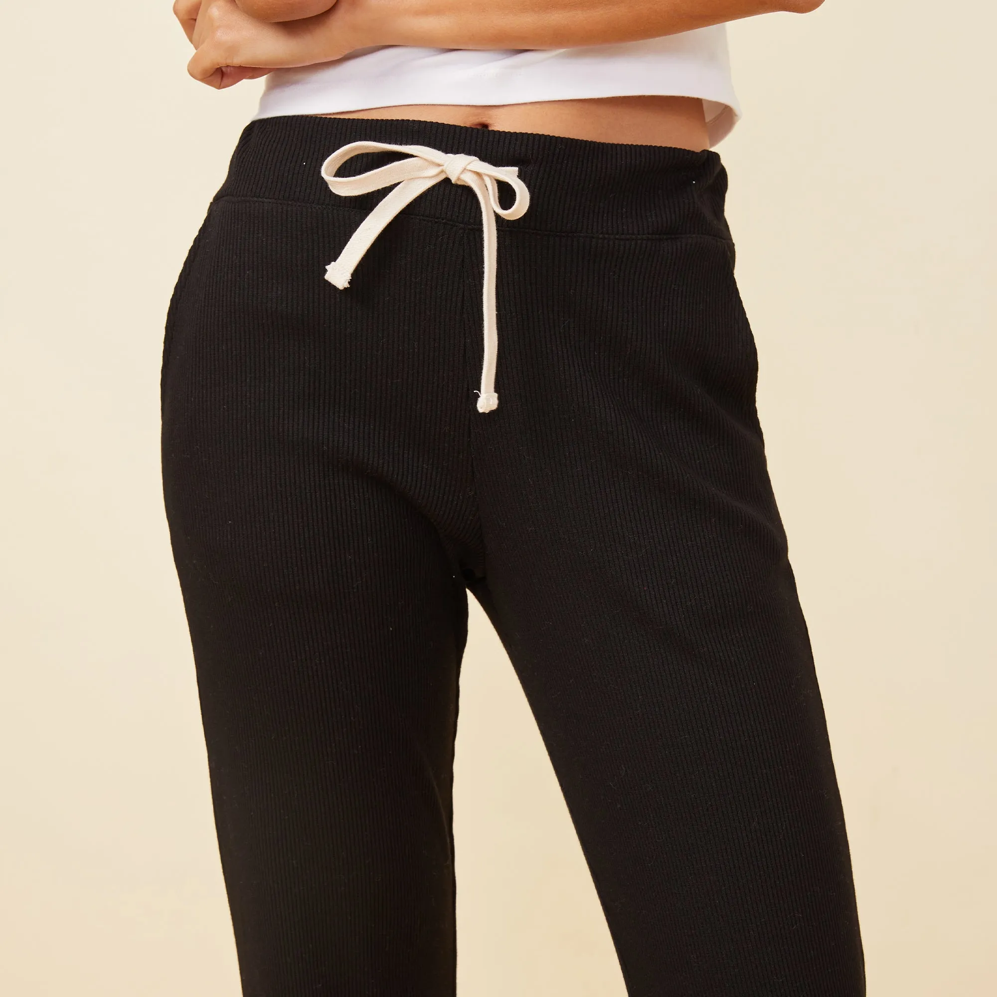 Rib Straight Leg Pant sold by Monrow product image thumbnail 2