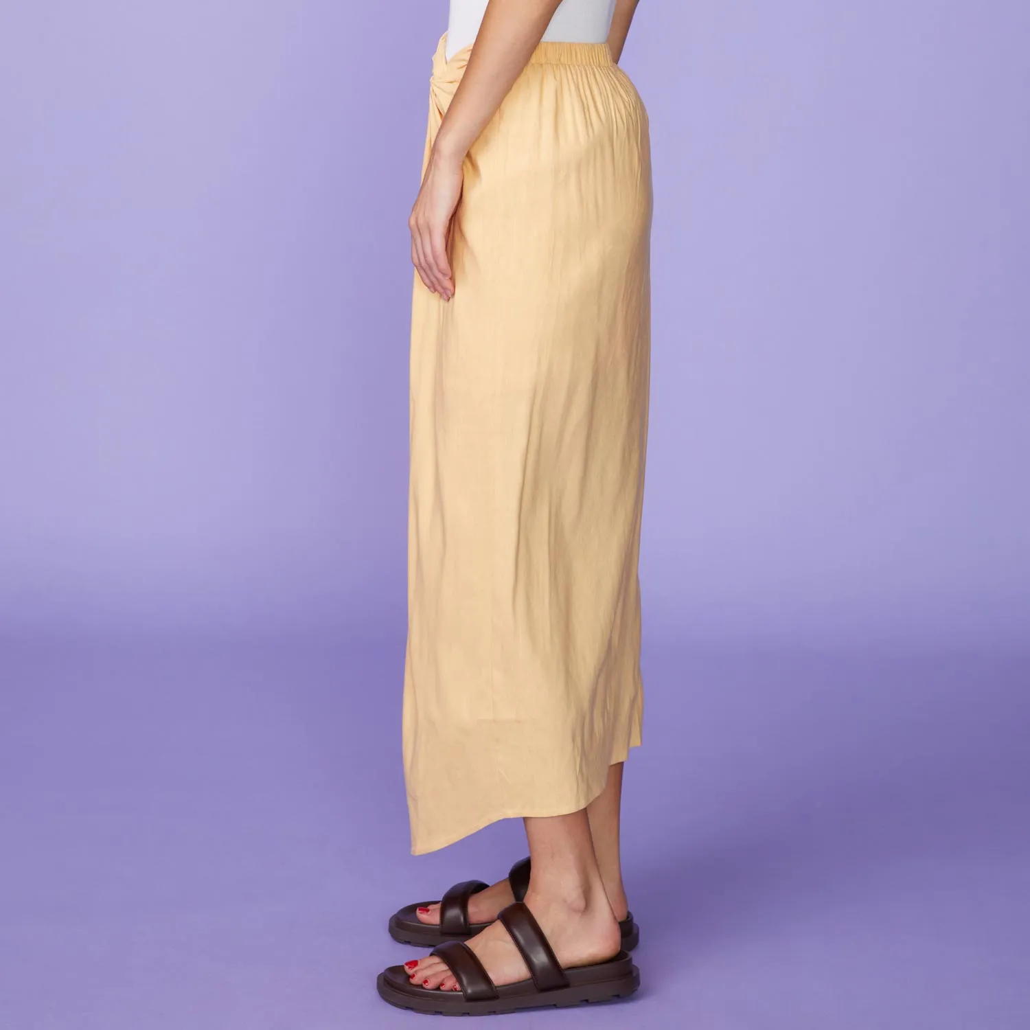 Linen Sarong Skirt sold by Monrow product image thumbnail 3