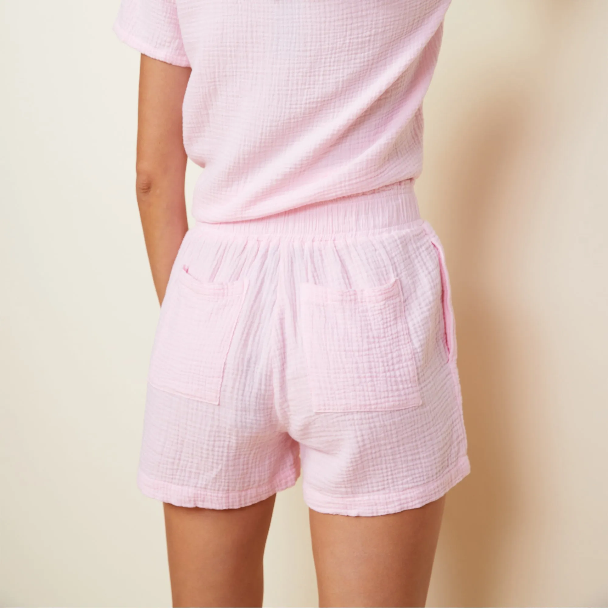 Gauze Flowy Shorts sold by Monrow product image thumbnail 4