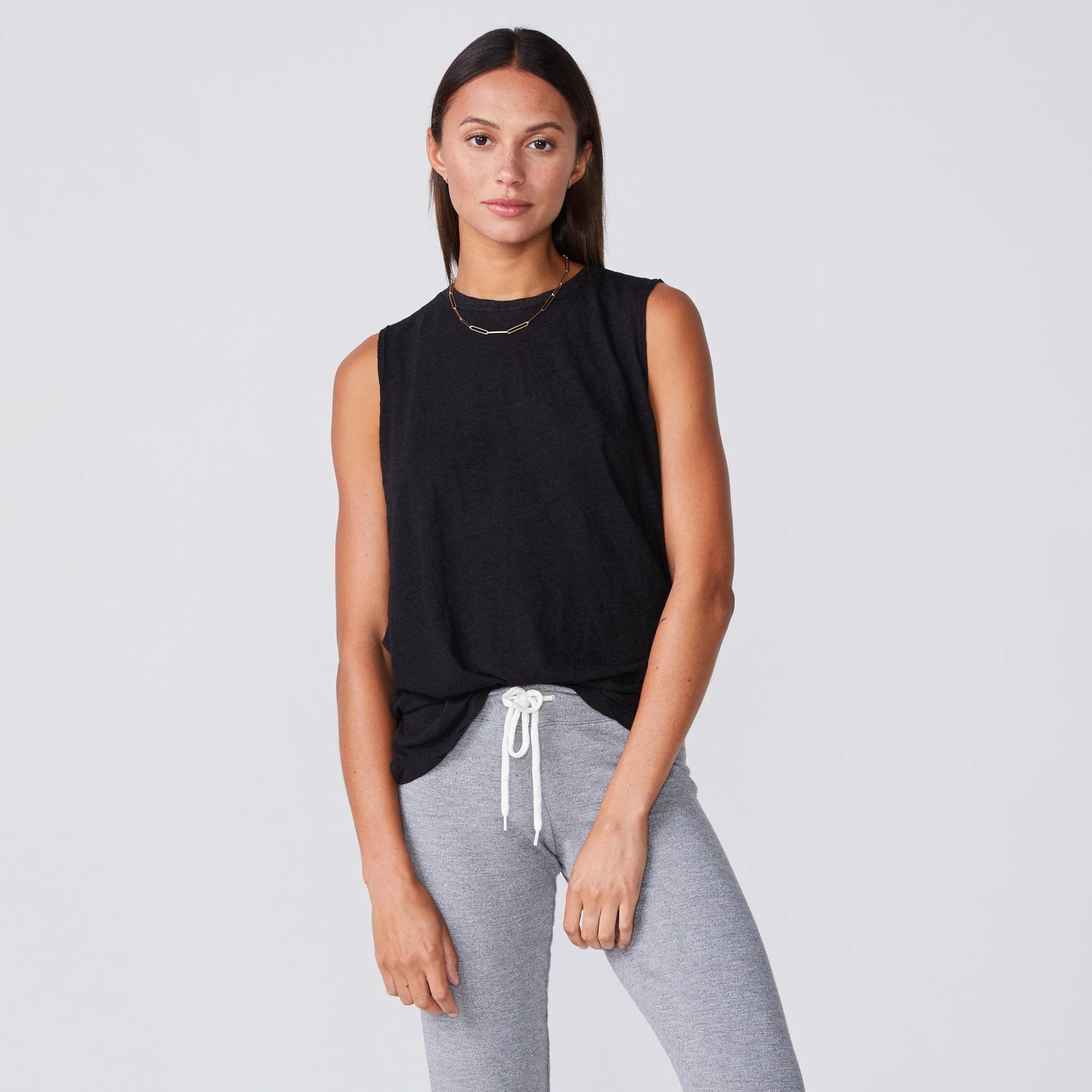 Boyfriend Muscle Tank sold by Monrow product image thumbnail 3