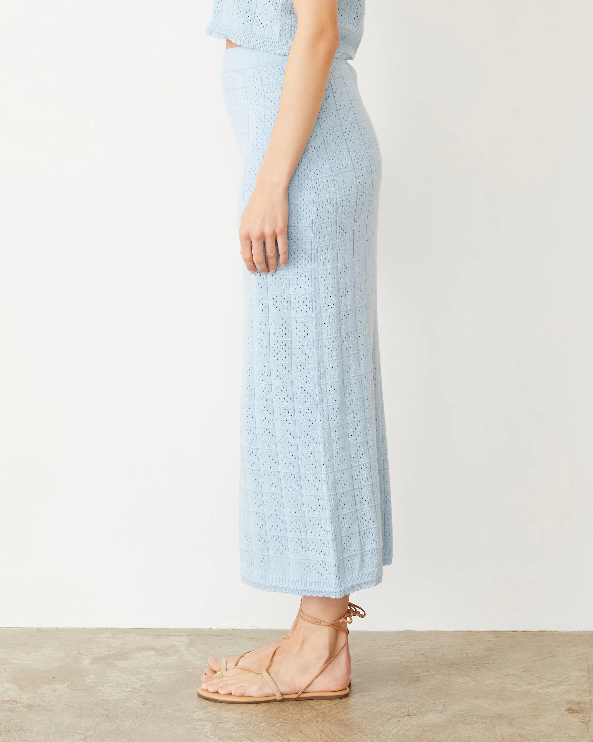 Crochet Knit Midi Skirt sold by Monrow product image thumbnail 4