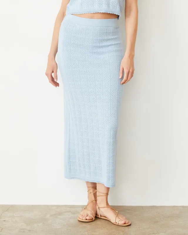 Crochet Knit Midi Skirt made by Monrow